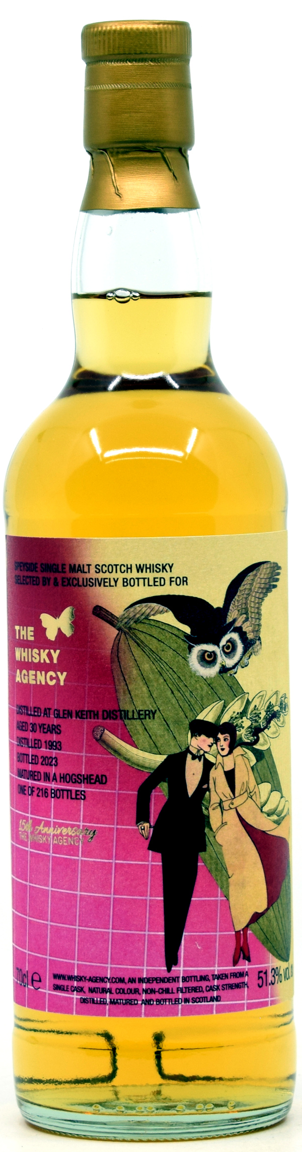 glen_keith_1993_TWA Glen Keith 30 Jahre 1993/2023 The Whisky Agency 51,3% vol.