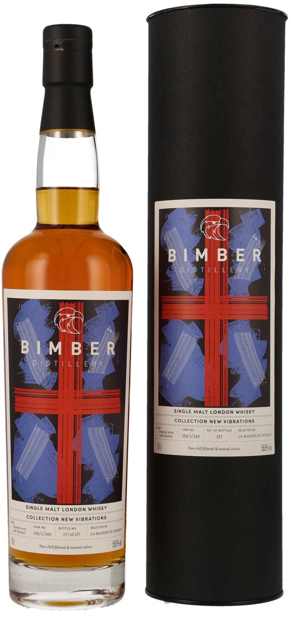 bimber_259 Bimber Bourbon Single Cask #259/2/290 Collection New Vibrations 56,8% vol.