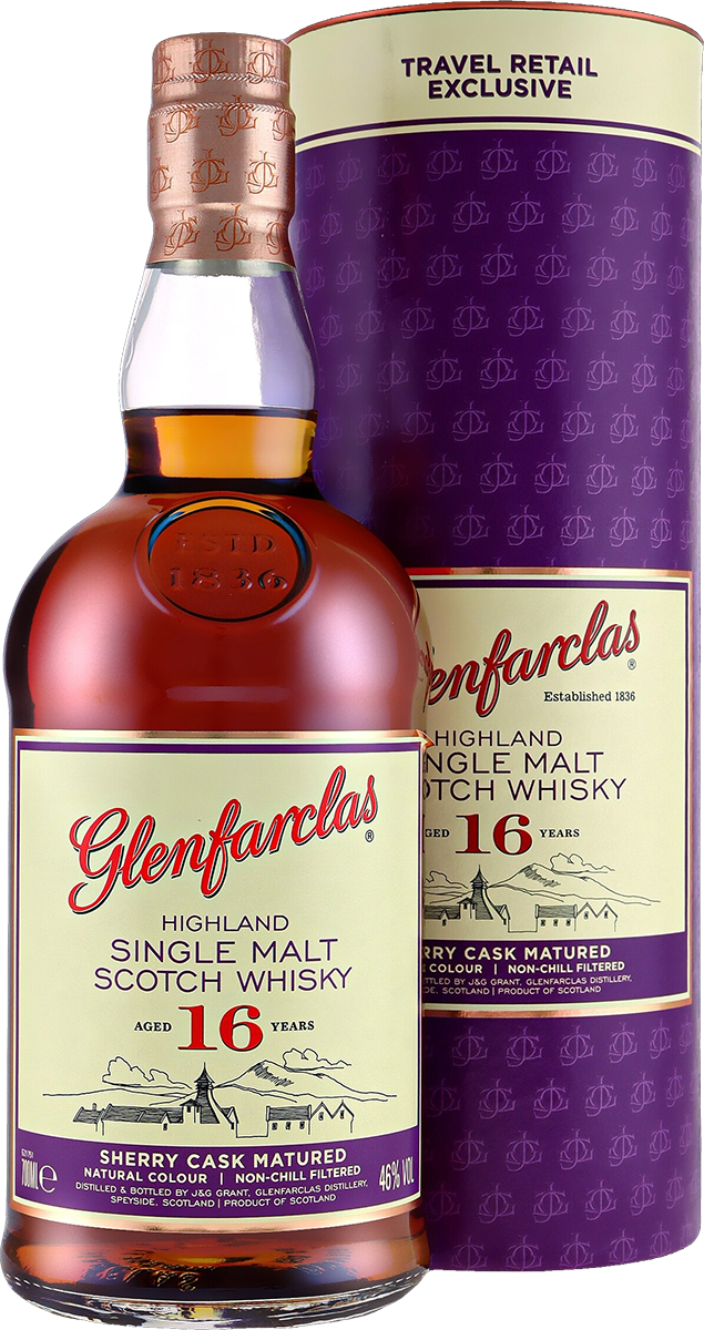 Glenfarclas 16 Jahre Sherry Cask Travel Retail 46% vol.