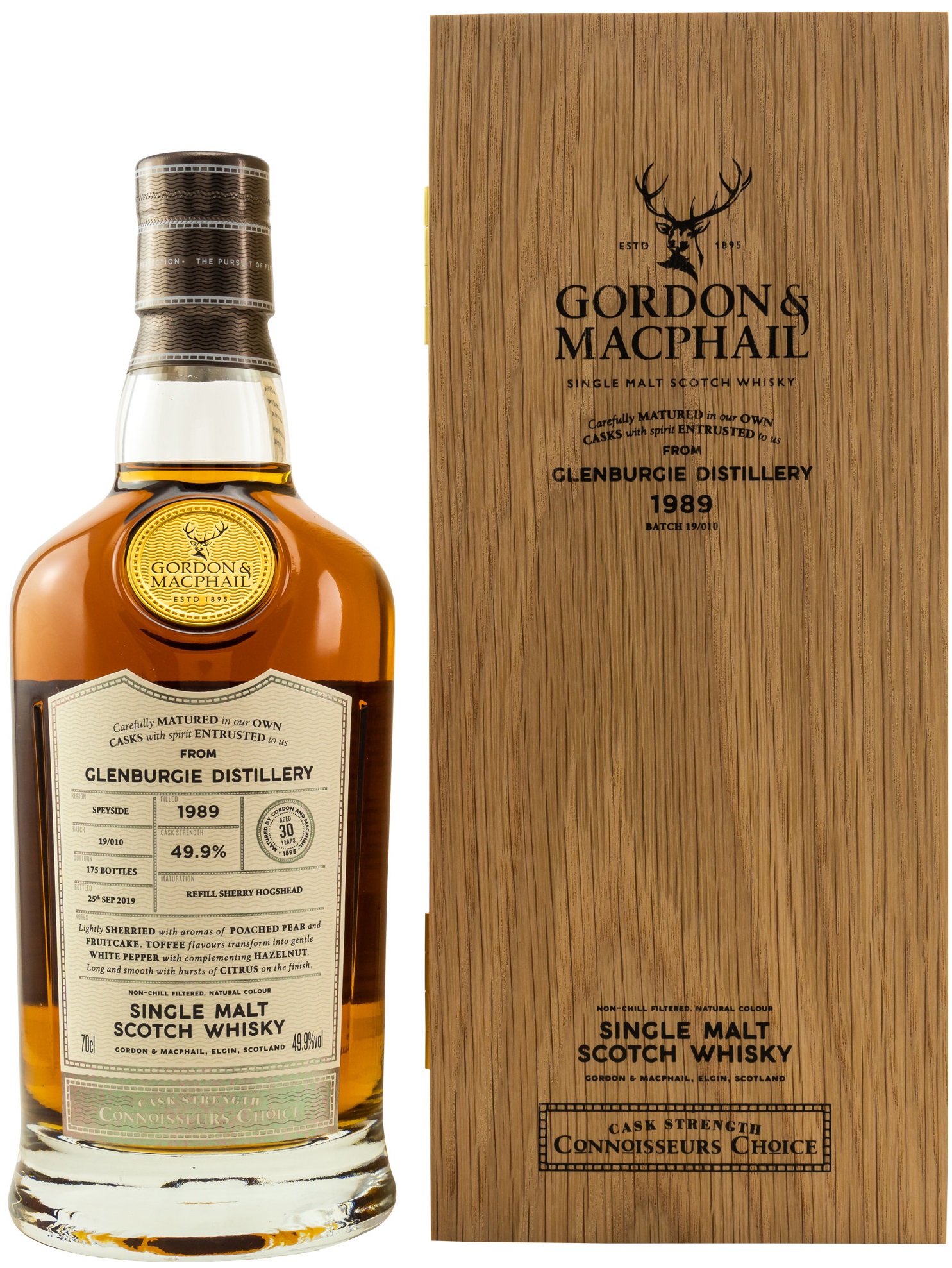 Glenburgie 30 Jahre 1989/2019 Sherry Cask Gordon & MacPhail 49,9% vol.