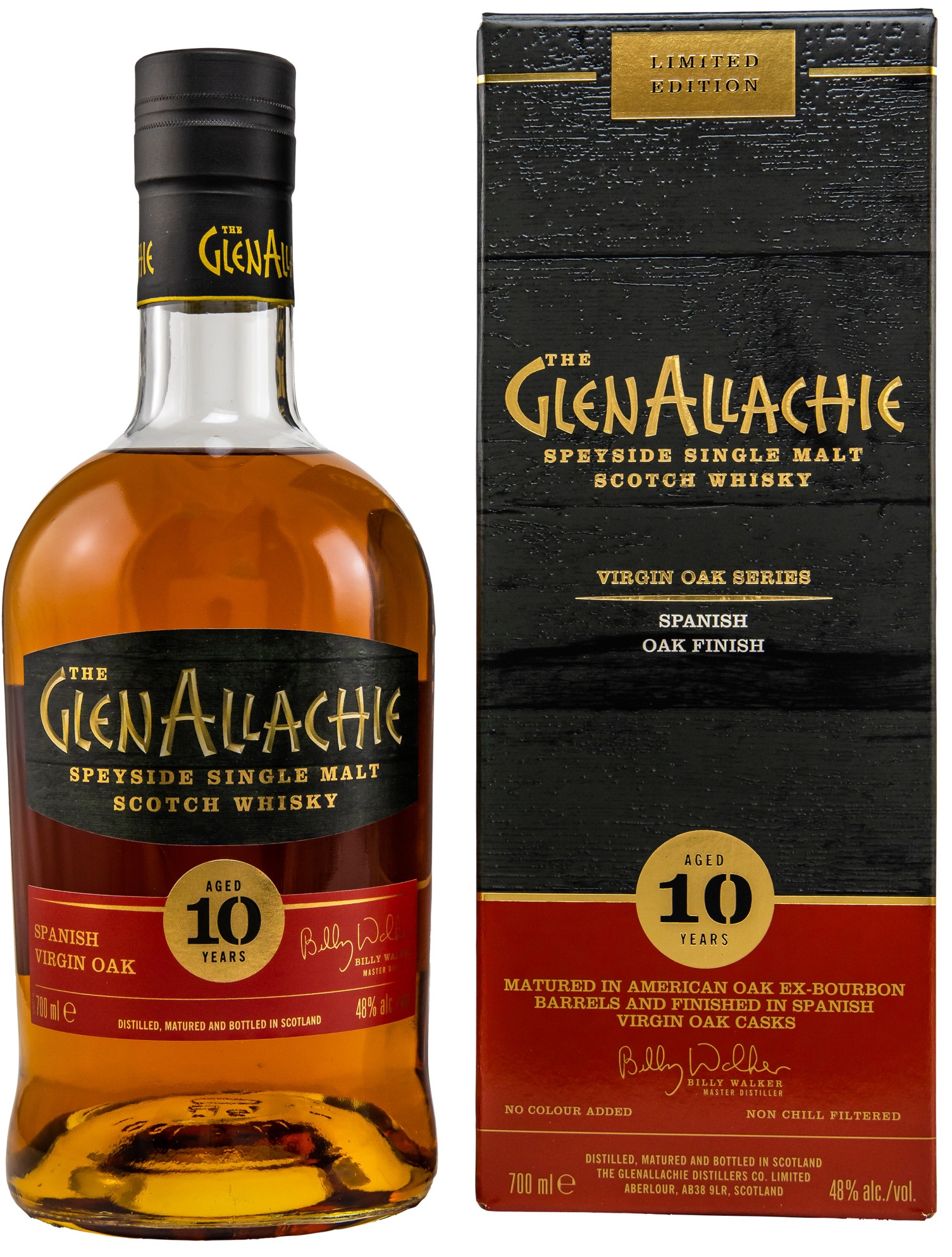 GlenAllachie-10-Spanish Glenallachie 10 Jahre Spanish Oak Finish Virgin Oak Series 48% vol.
