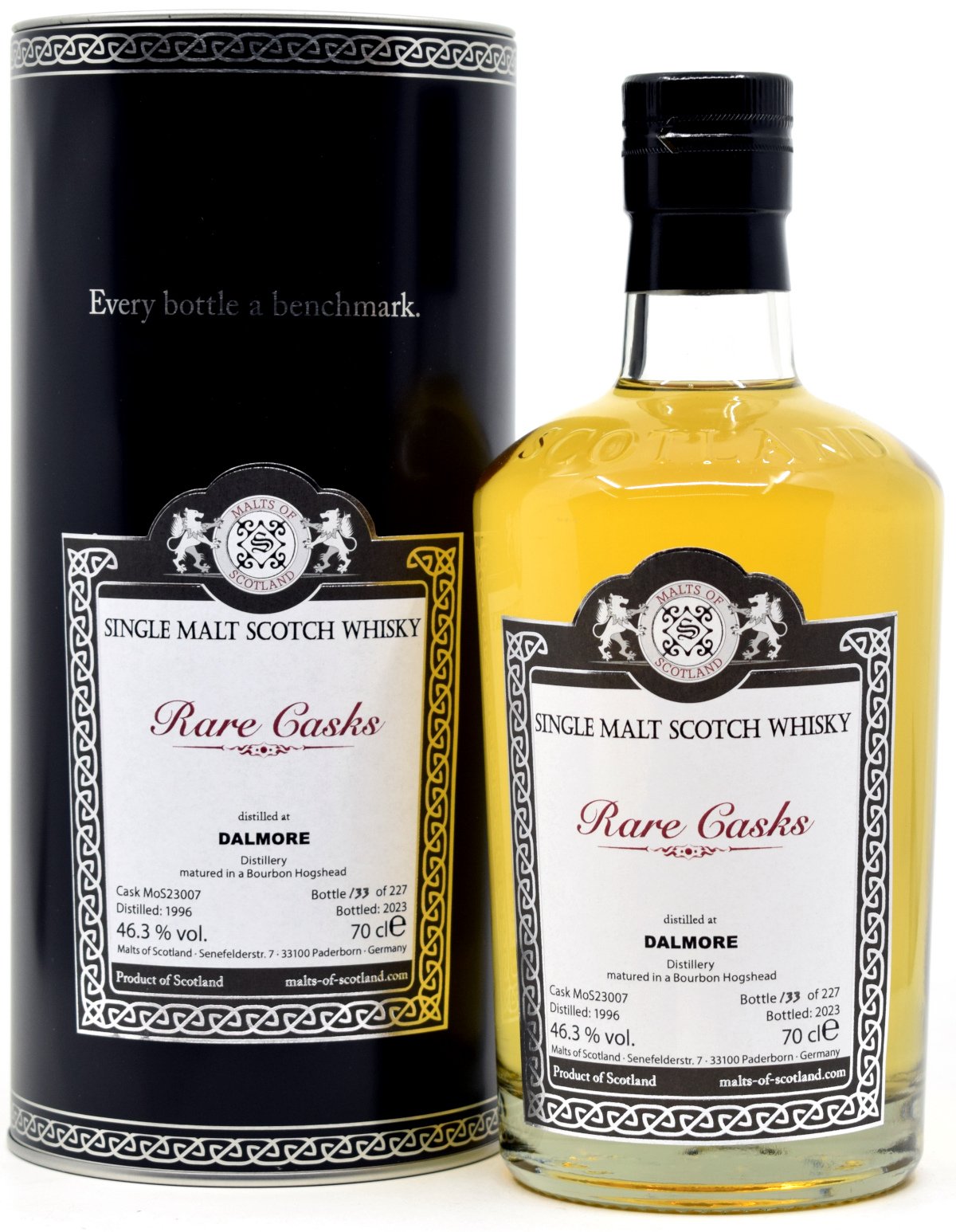 dalmore_1996_moS Dalmore 27 Jahre 1996/2023 Malts of Scotland Rare Cask Range 46,3% vol.