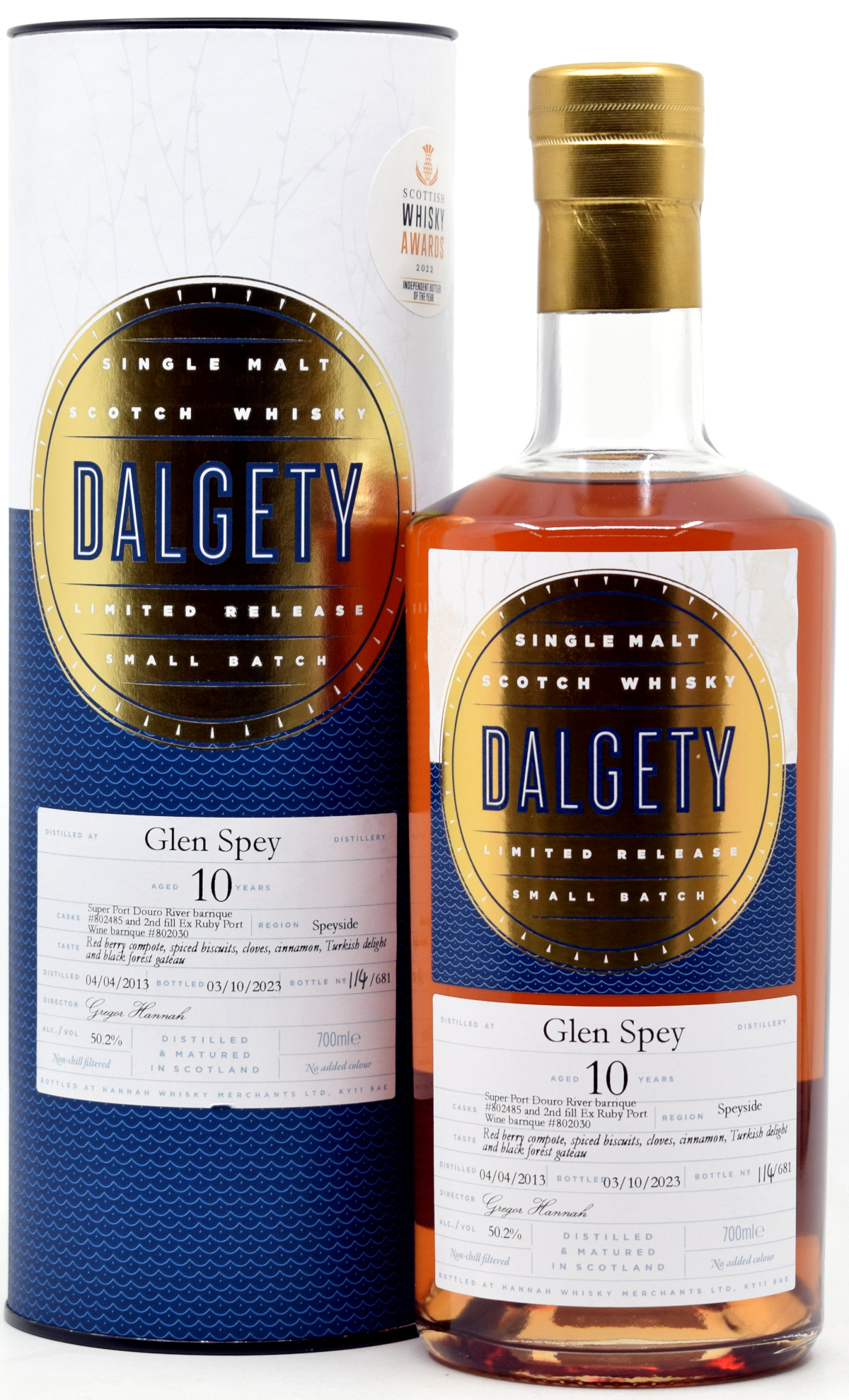 glen_spey_10_lotg Glen Spey 2013/2023 Ruby Port Barrique Lady of the Glen Dalgety 50,2% vol.