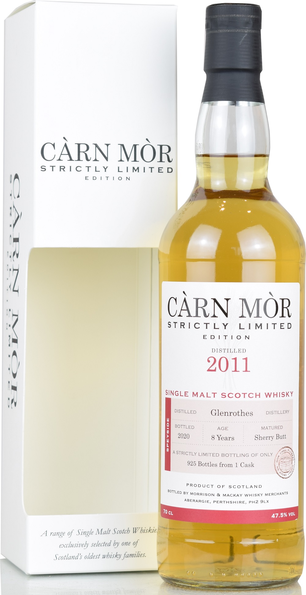 glenrothes_2011_CMSL Glenrothes 8 Jahre 2011/2020 Sherry Cask Carn Mor Strictly Limited 47,5% vol.
