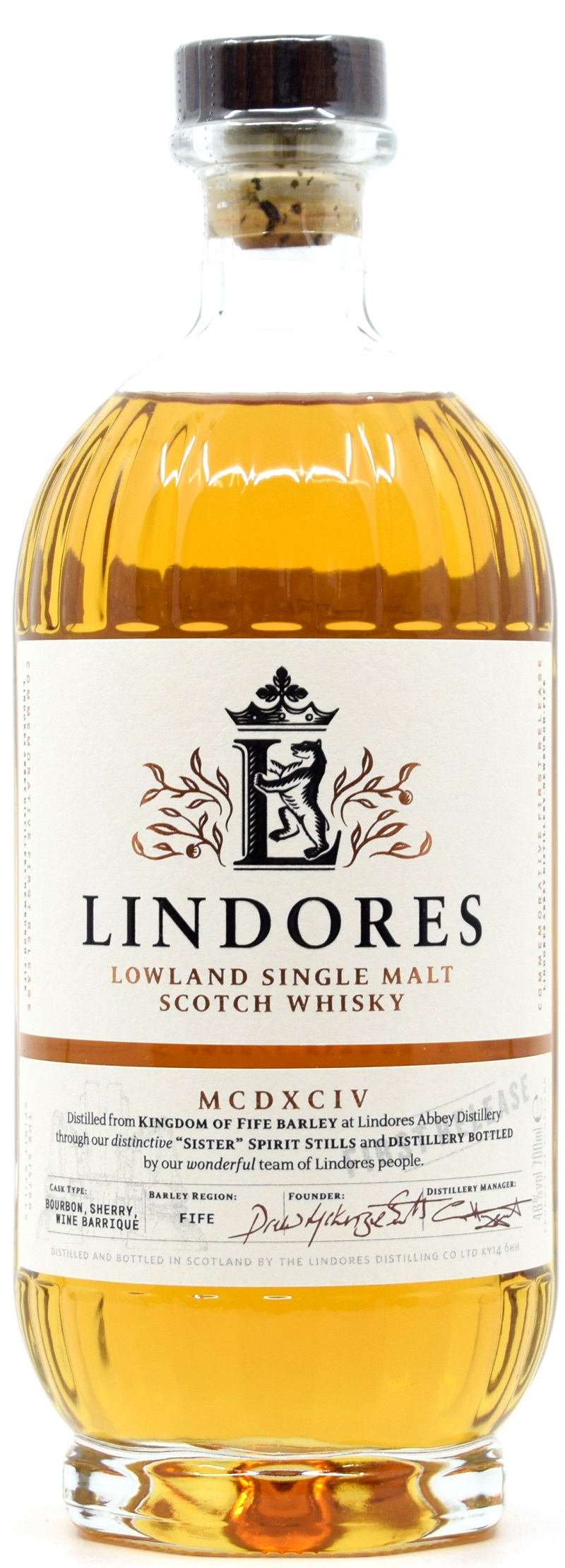 lindores_First_Release Lindores Abbey Distillery MCDXCIV Commemorative First Release 46% vol.