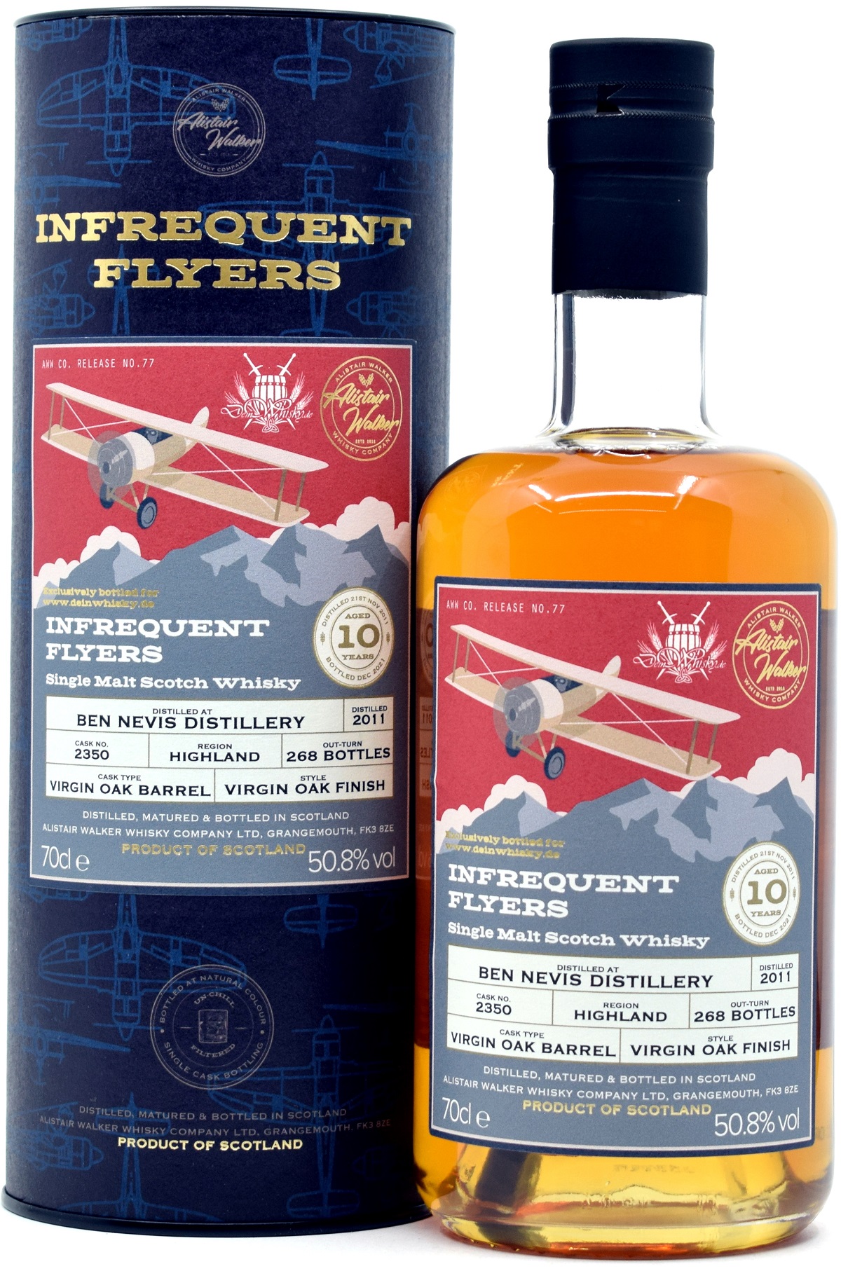 ben_nevis_10_AWWC_deinwhisky Ben Nevis 10 Jahre 2011/2021 Alistair Walker Infrequent Flyers for deinwhisky.de 50,8% vol.