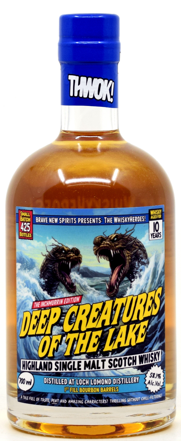 loch_lomond_Whiskyheroes Inchmurrin/Loch Lomond 10 Jahre WhiskyHeroes Deep Creatures Brave New Spirits 58,1% vol.