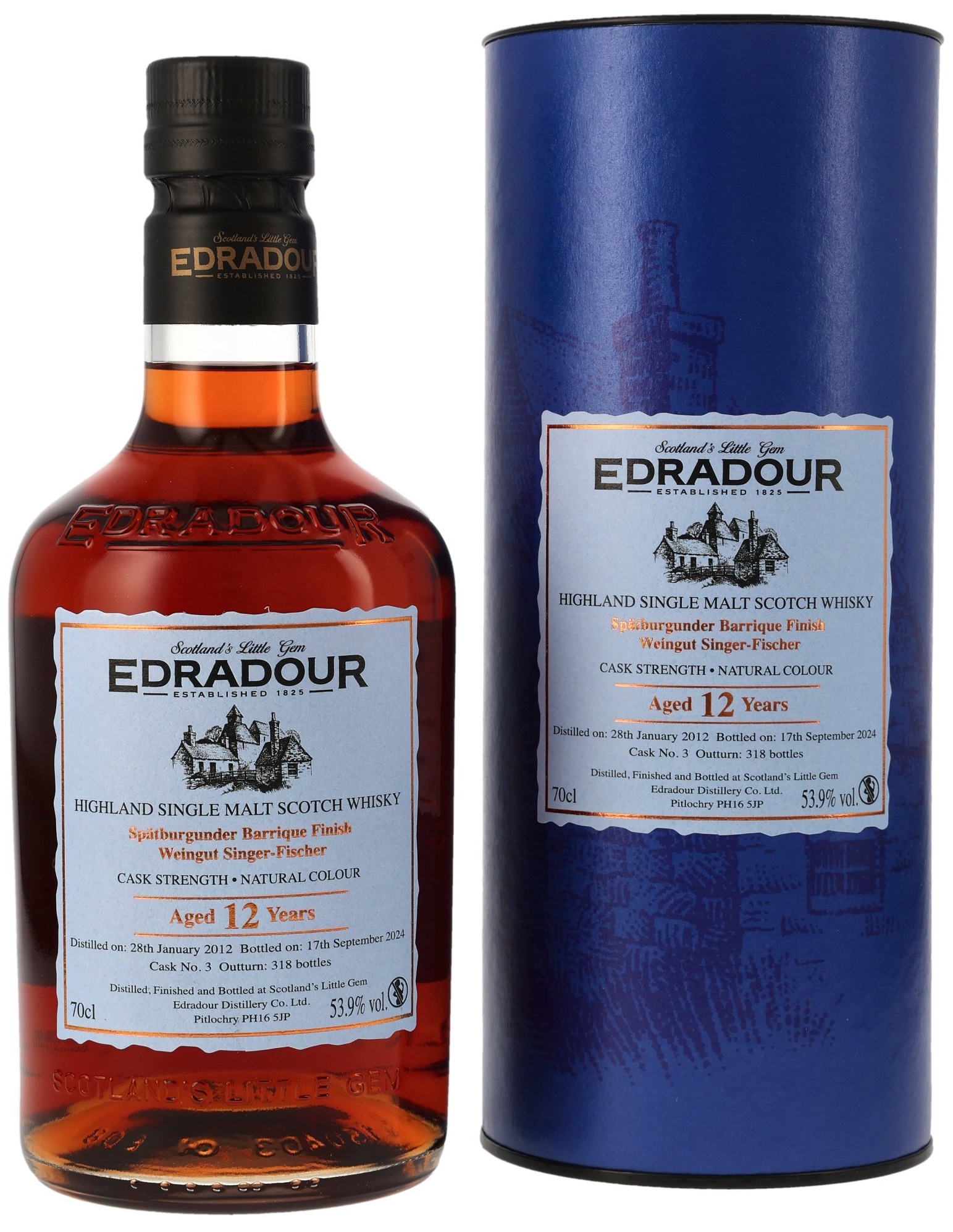 Edradour-2012-St-Laurent-Barrique-Finish-Singer-Fischer-3 Edradour 2012/2024 Singer-Fischer St. Laurent Barrique Single Cask #3 53,9% vol.