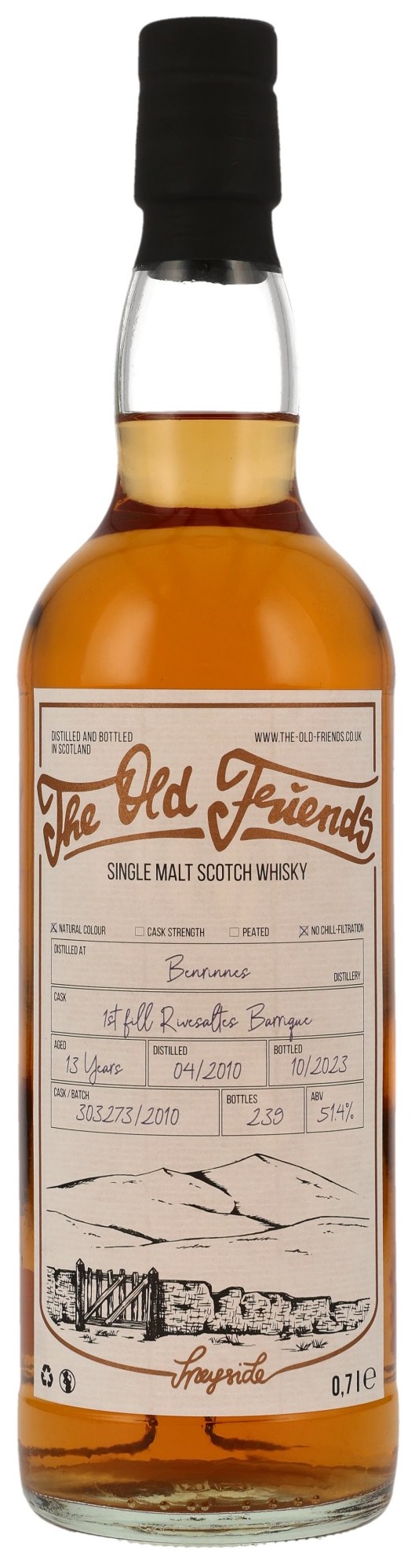 Benrinnes-2010-ToF Benrinnes 13 Jahre 2010/2023 1st Fill Rivesaltes The Old Friends 51,4% vol.