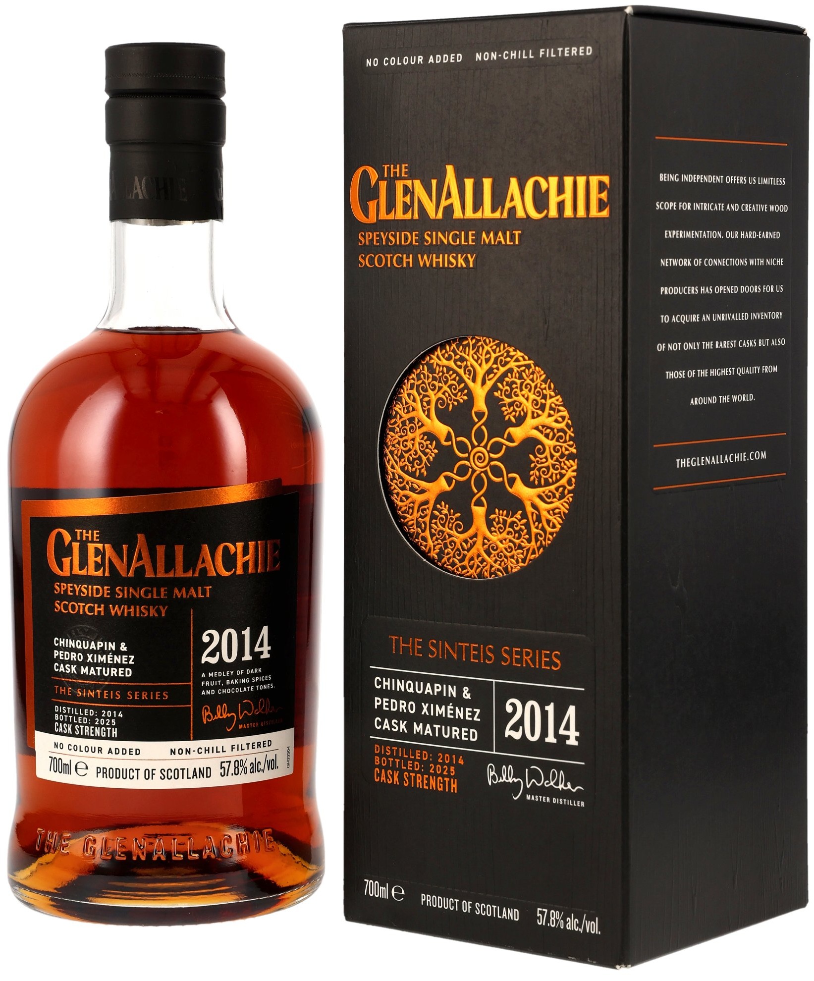 The GlenAllachie 2014/2025 Sinteis Series Part I Chinquapin & PX Casks 57,8% vol.