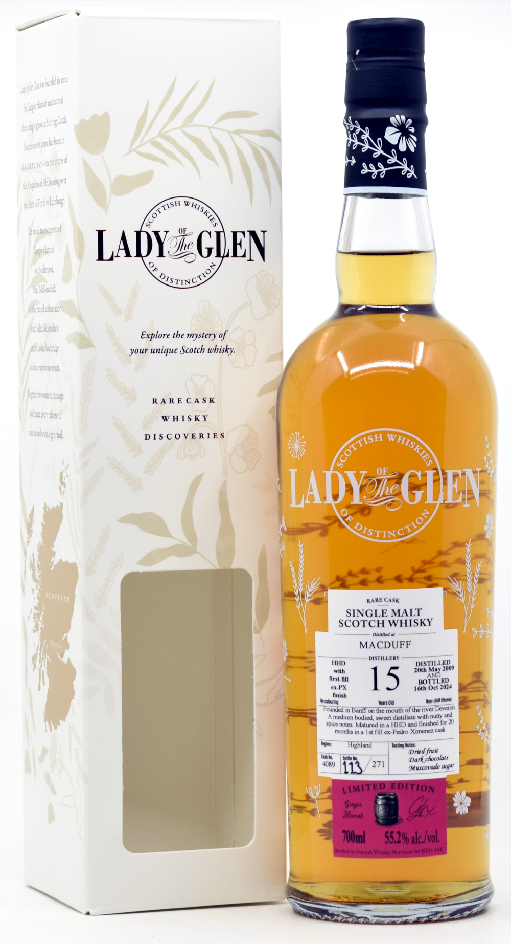 macduff_15_lotg Macduff 15 Jahre 2009/2024 PX Sherry Cask Lady of the Glen 55,2% vol.