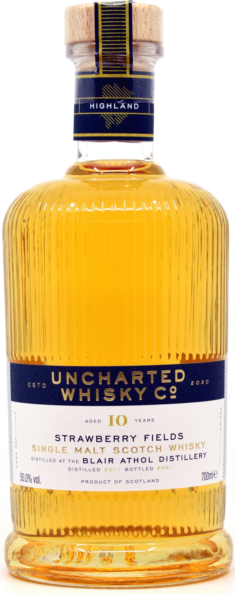 blair_athol_10_UWC Blair Athol 10 Jahre 2011/2021 1st Fill Red Wine Strawberry Fields Uncharted Whisky 50% vol.