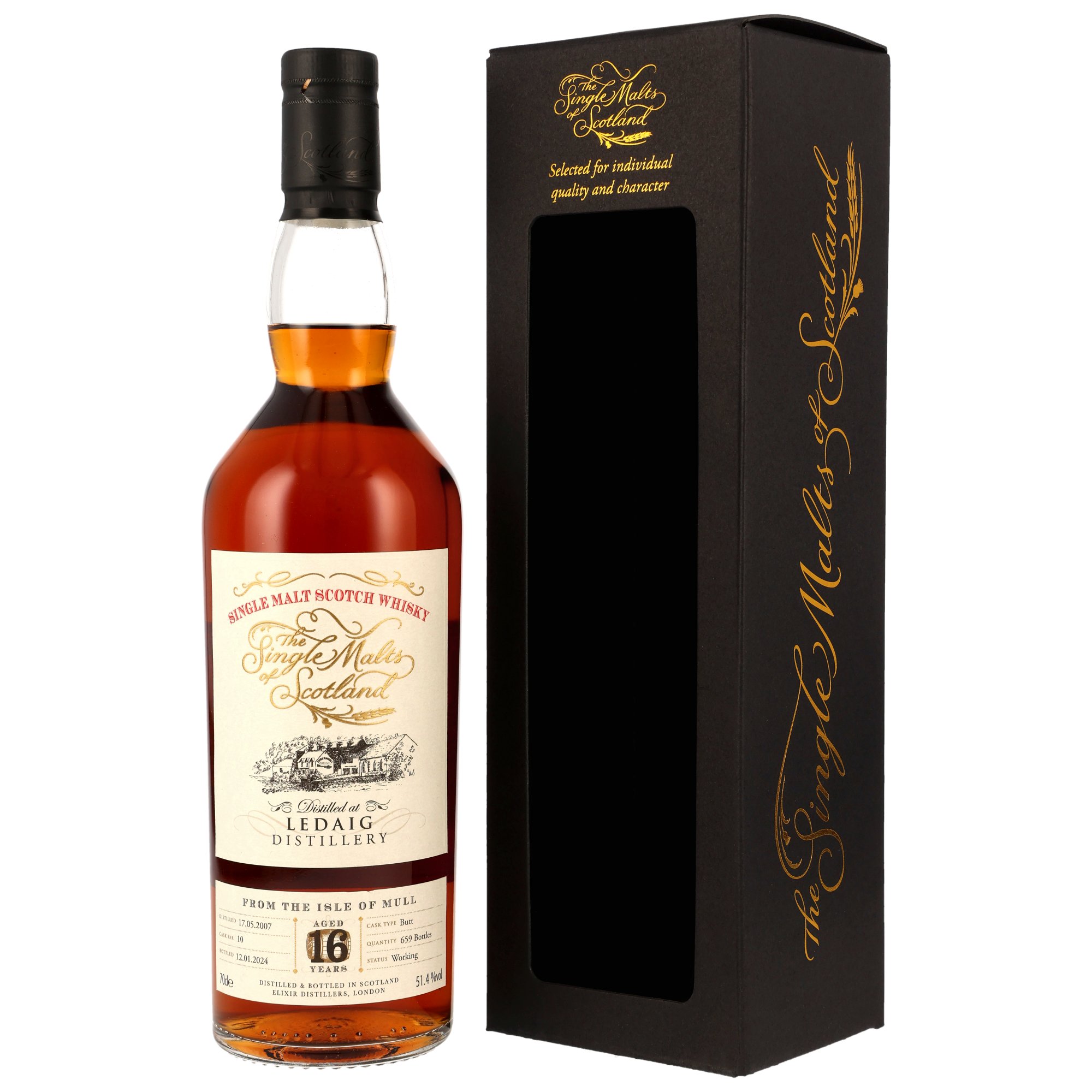 Ledaig 16 Jahre 2007/2024 Sherry Cask The Single Malts of Scotland #10 51,4% vol.