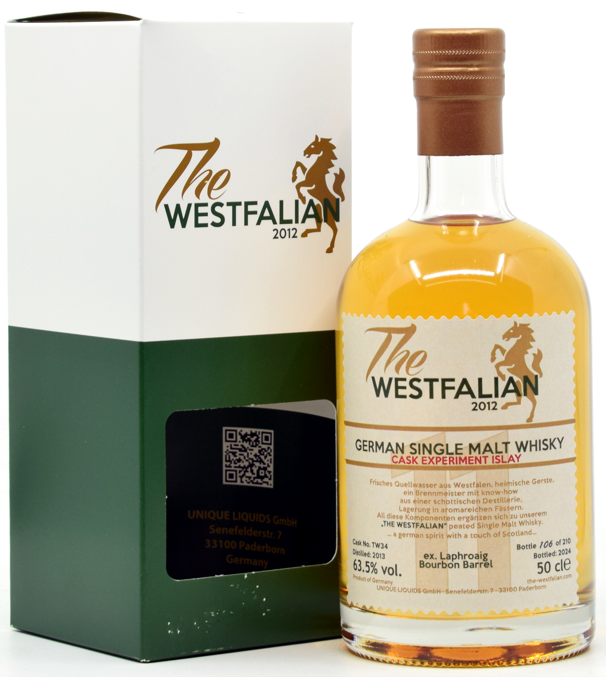 westfalian_tw34 The Westfalian peated 2013/2024 Ex-Laphroaig Cask #TW34 63,5% vol.