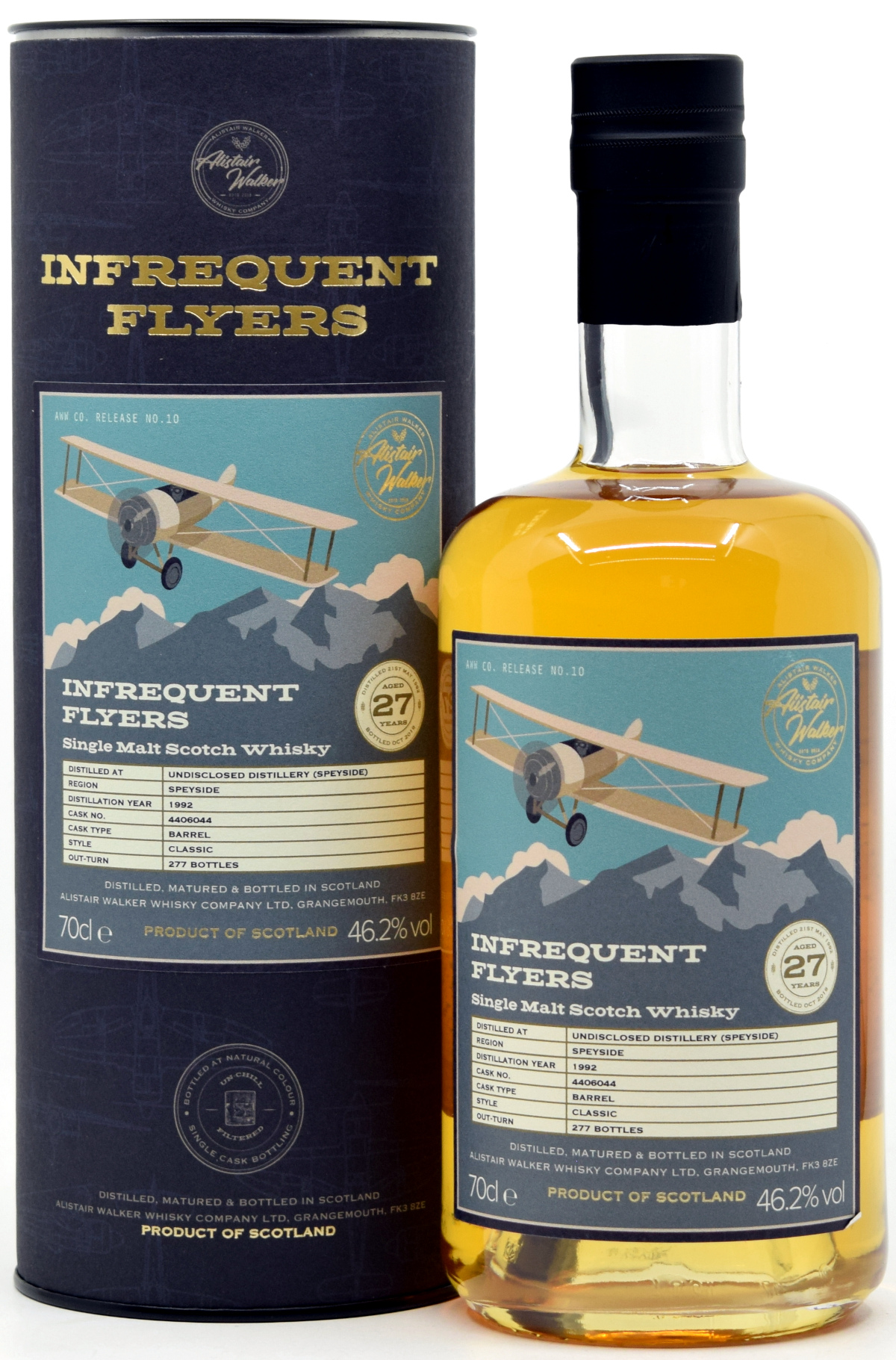 speyside_27_awwc Undisclosed Speyside 27 Jahre 1992/2019 Alistair Walker Infrequent Flyers 46,2% vol.
