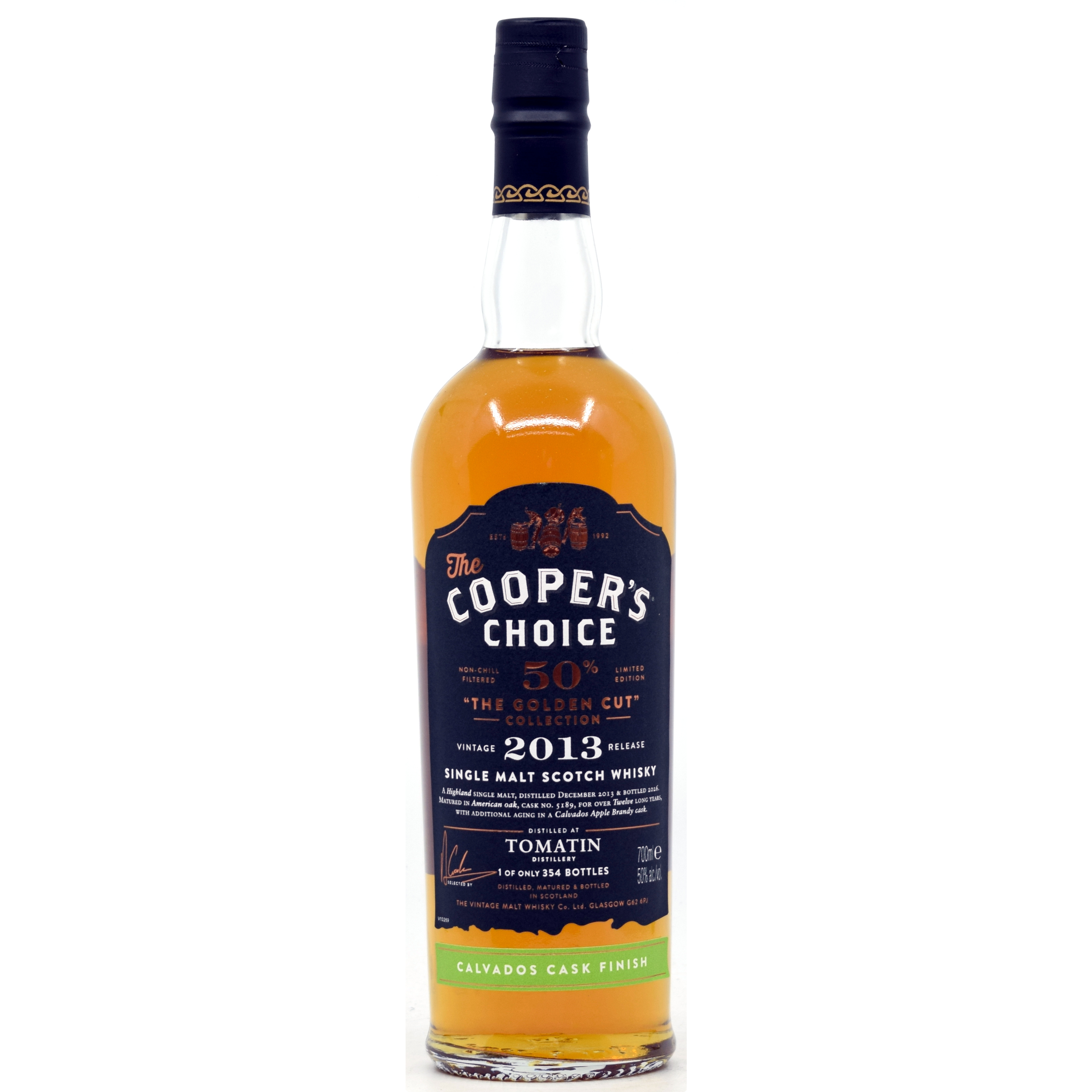 Tomatin 2013/2025 Calvados Cask Cooper's Choice Golden Cut 50% vol.