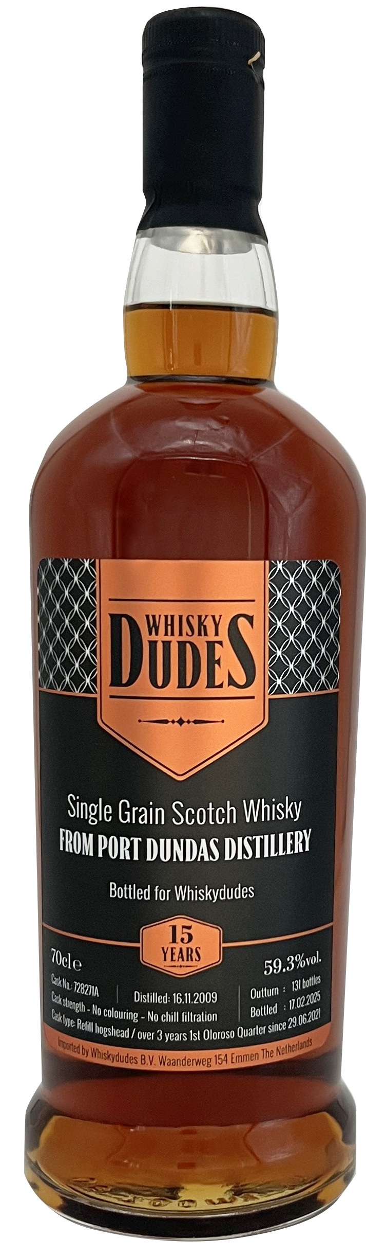 Dundas Port Dundas 2009/2025 1st Fill Oloroso Sherry Cask Whiskydudes 59,3% vol.