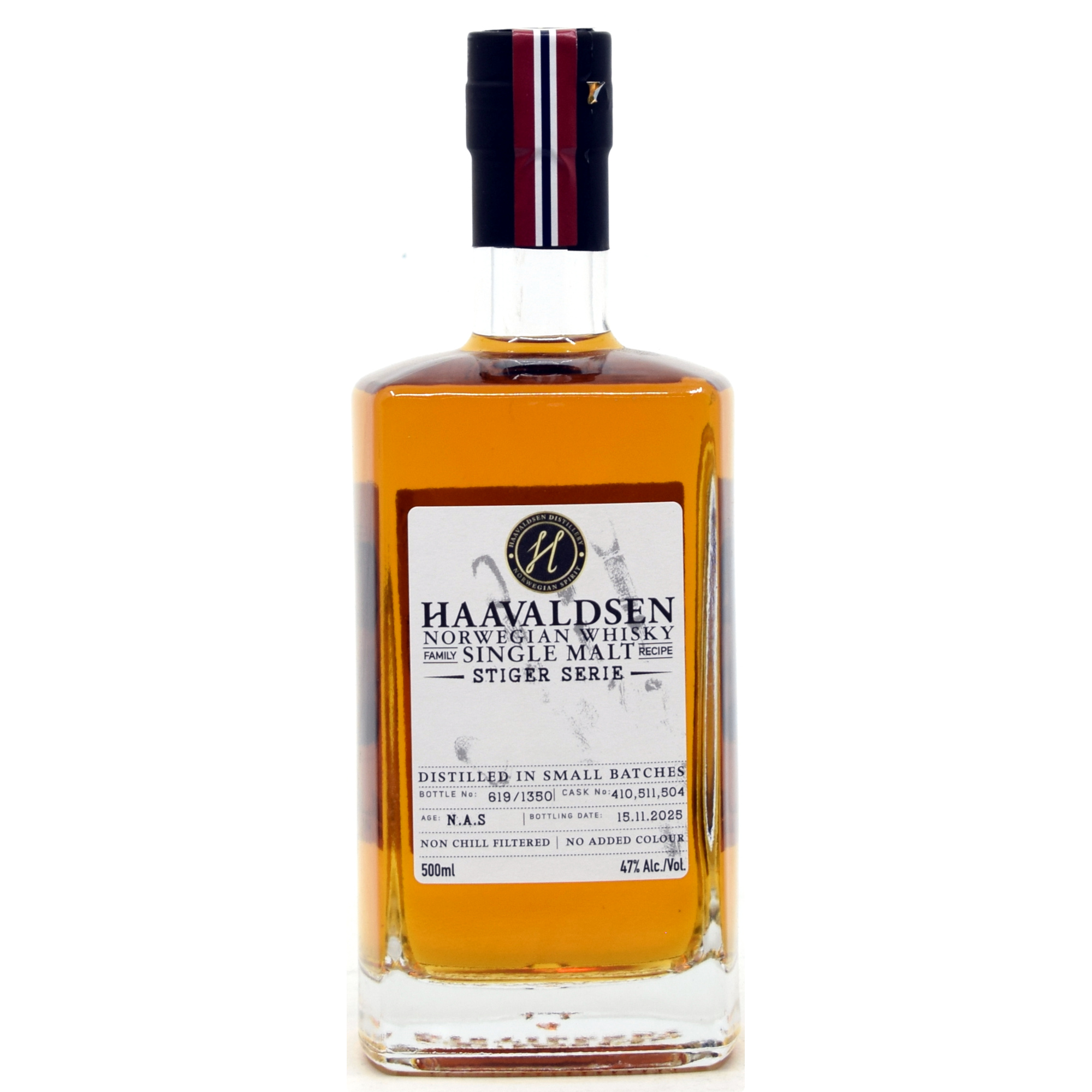 Haavaldsen Stiger Serie Norwegian Single Malt Whisky #401,511,504 47% vol. 0,5l