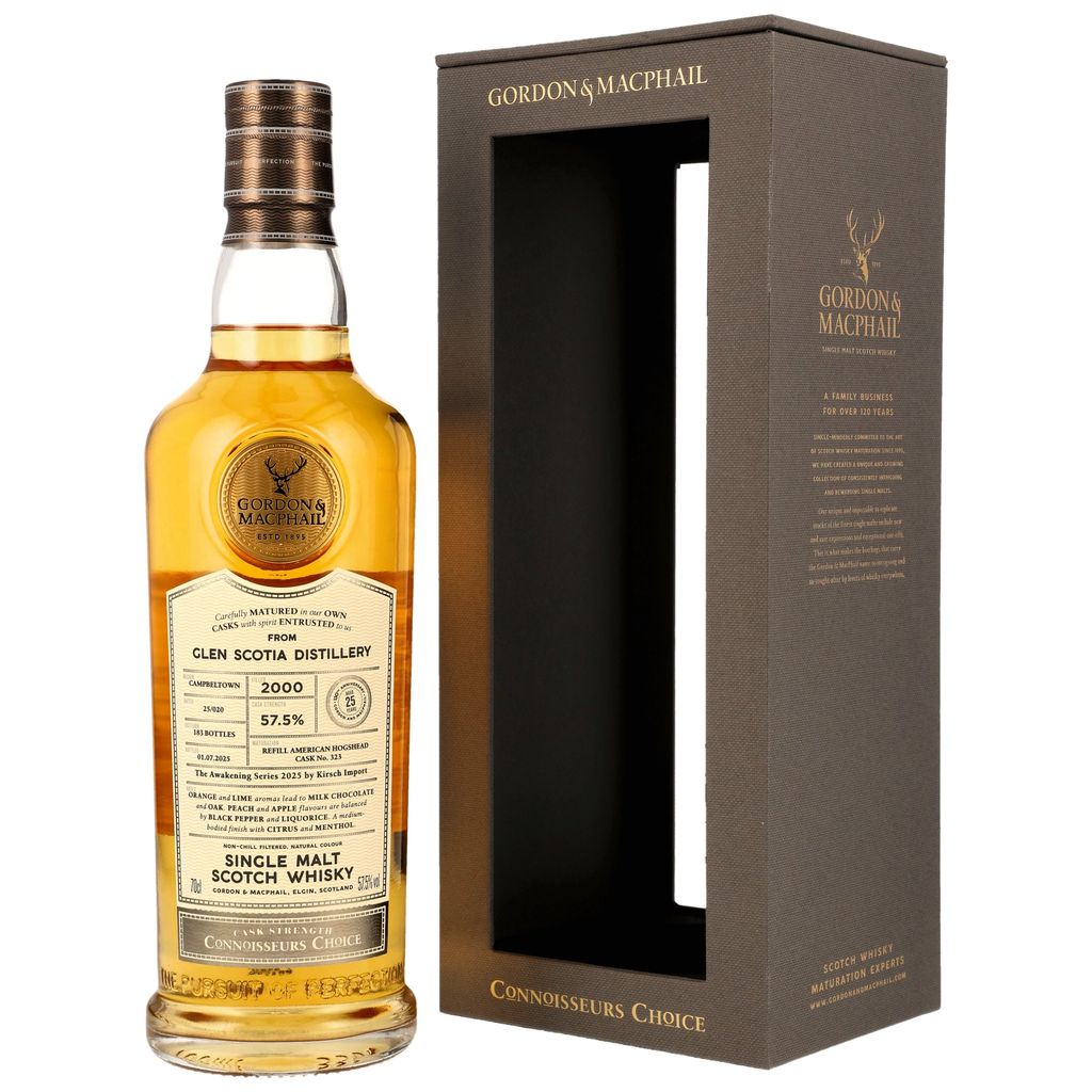 Glen Scotia 2000/2025 Gordon & MacPhail Cask Strength Awakening Series 2025 57,5% vol.