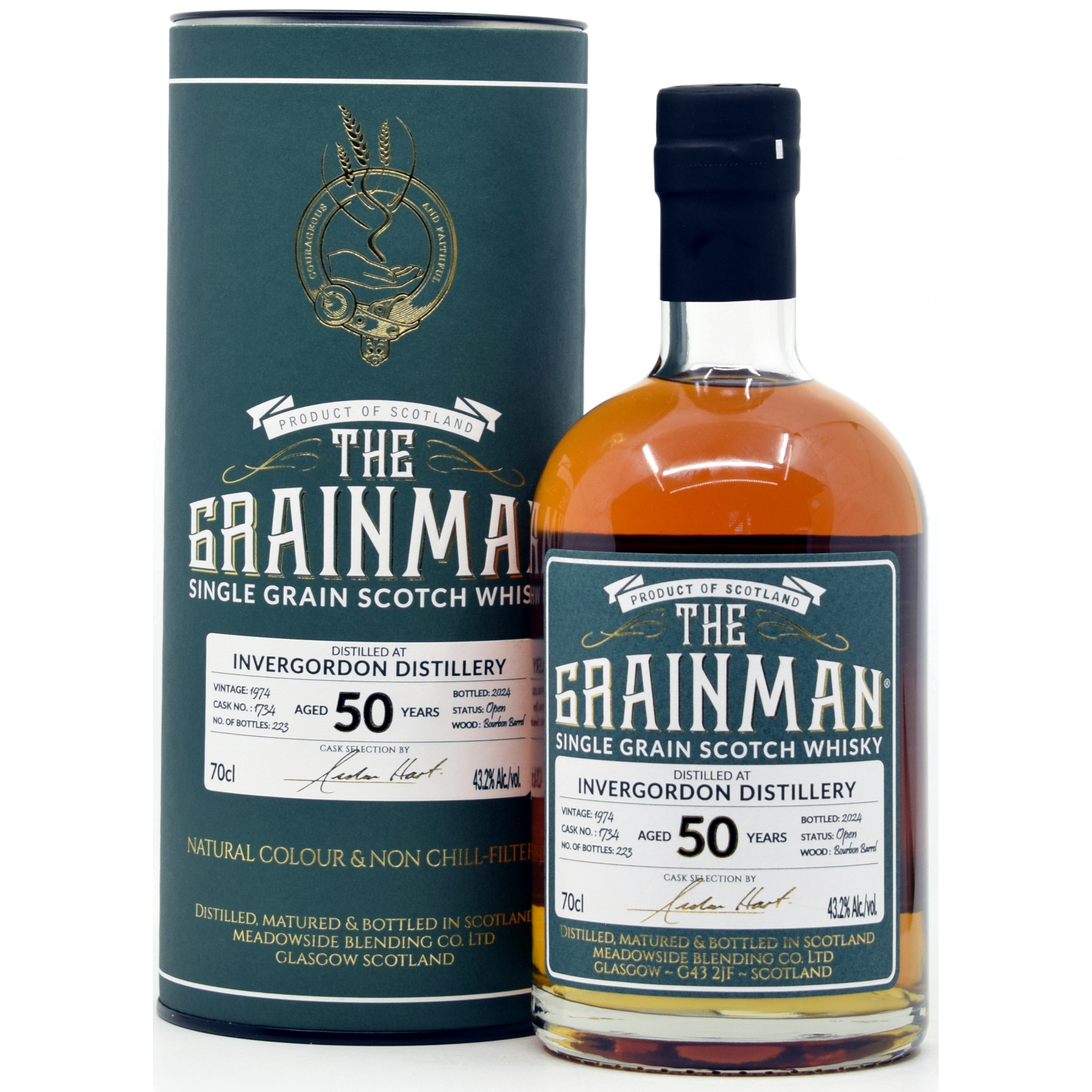 Invergordon 50 Jahre 1974/2024 Bourbon Barrel The Grainman 53,2% vol.