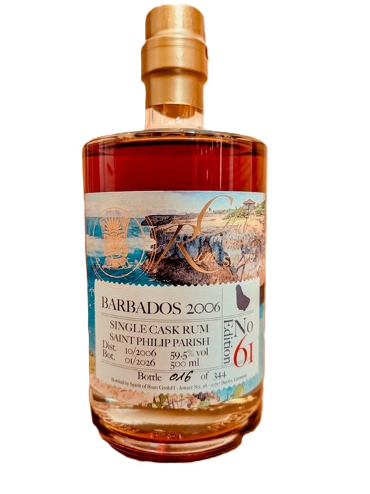 Barbados (Foursquare) 2006/2025 Rum Club Private Edition #61 59,5% vol.