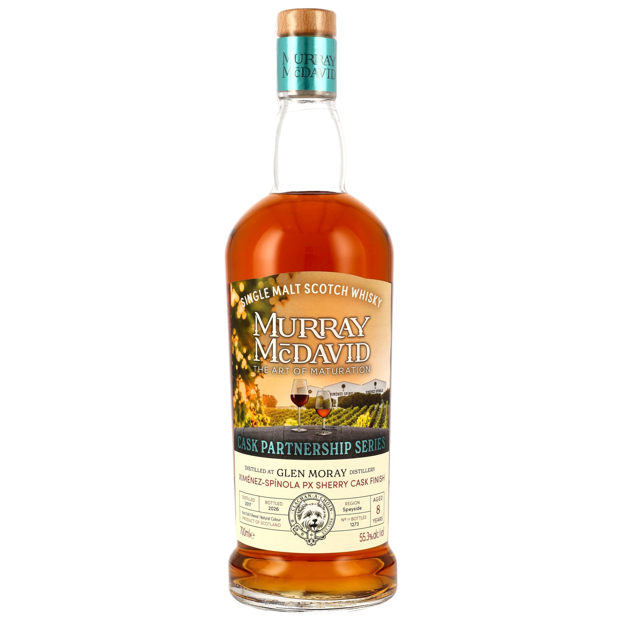 Glen Moray 2017/2026 PX Sherry Murray McDavid Cask Partnership Series 55,3% vol.