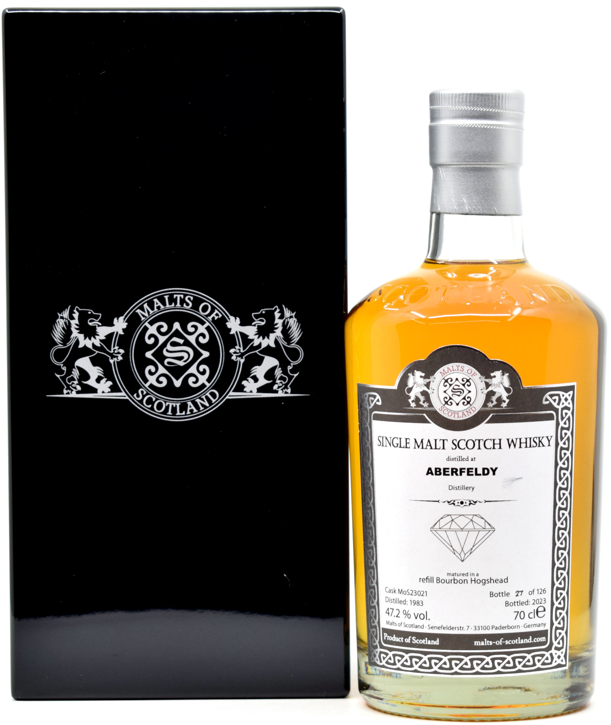 aberfeldy_1983_MoS Aberfeldy 40 Jahre 1983/2023 Warehouse Diamonds Malts of Scotland 47,2% vol.