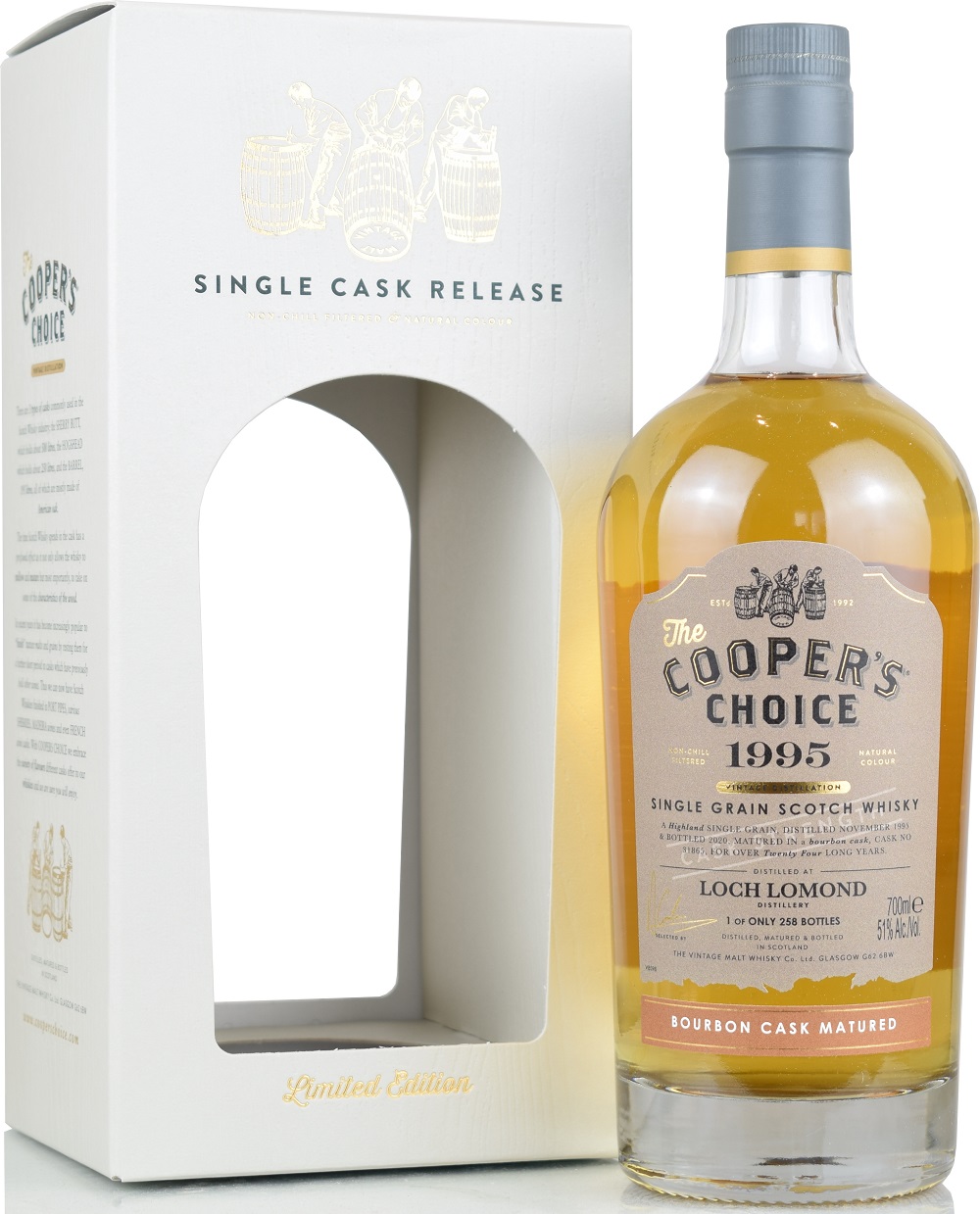 loch_lomond_1995_CC Loch Lomond 24 Jahre 1995/2020 Single Grain Cooper's Choice 51% vol.