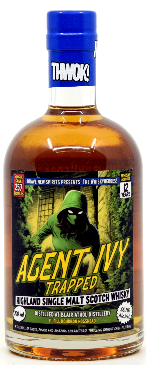 blair_Athol_Whiskyheroes Blair Athol 12 Jahre WhiskyHeroes Agent Ivy Trapped Brave New Spirits 55,1% vol.