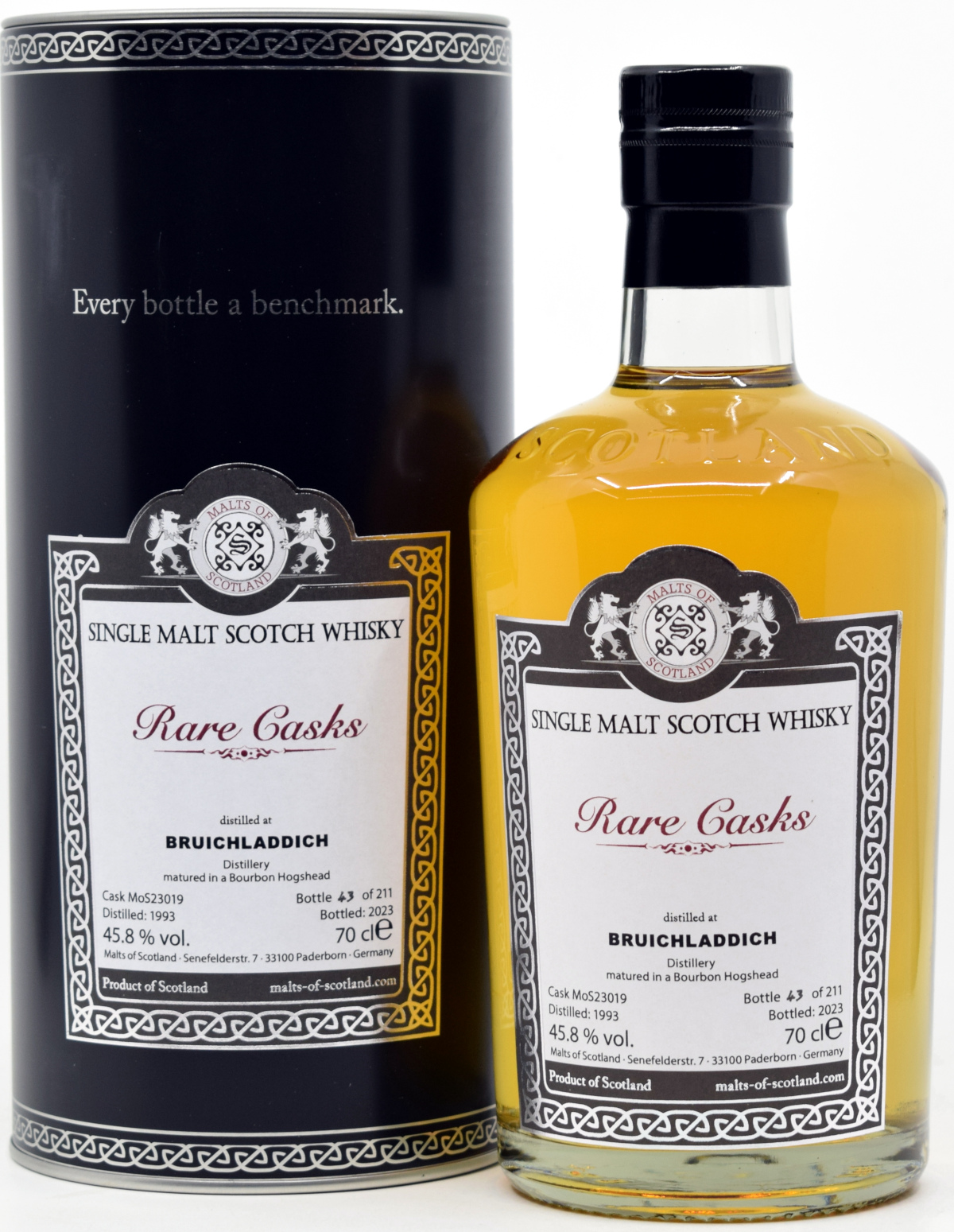 Bruichladdich 30 Jahre 1993/2023 Malts of Scotland Rare Cask Range 45,8% vol.