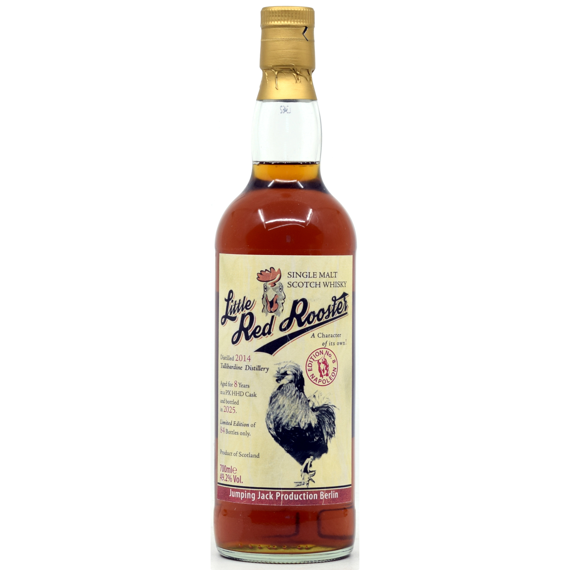 Tullibardine 2014/2025 PX Sherry Cask Jack Wiebers Little Red Rooster 49,2% vol.