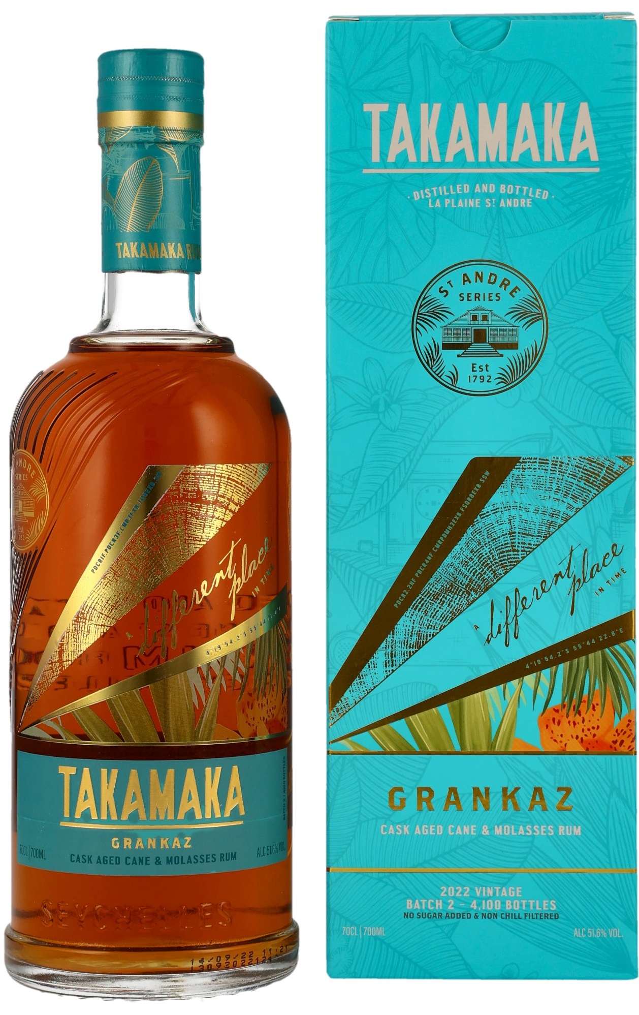 Takamaka-Grankaz-Rum Takamaka Grankaz Seychelles Rum 51,6% vol.