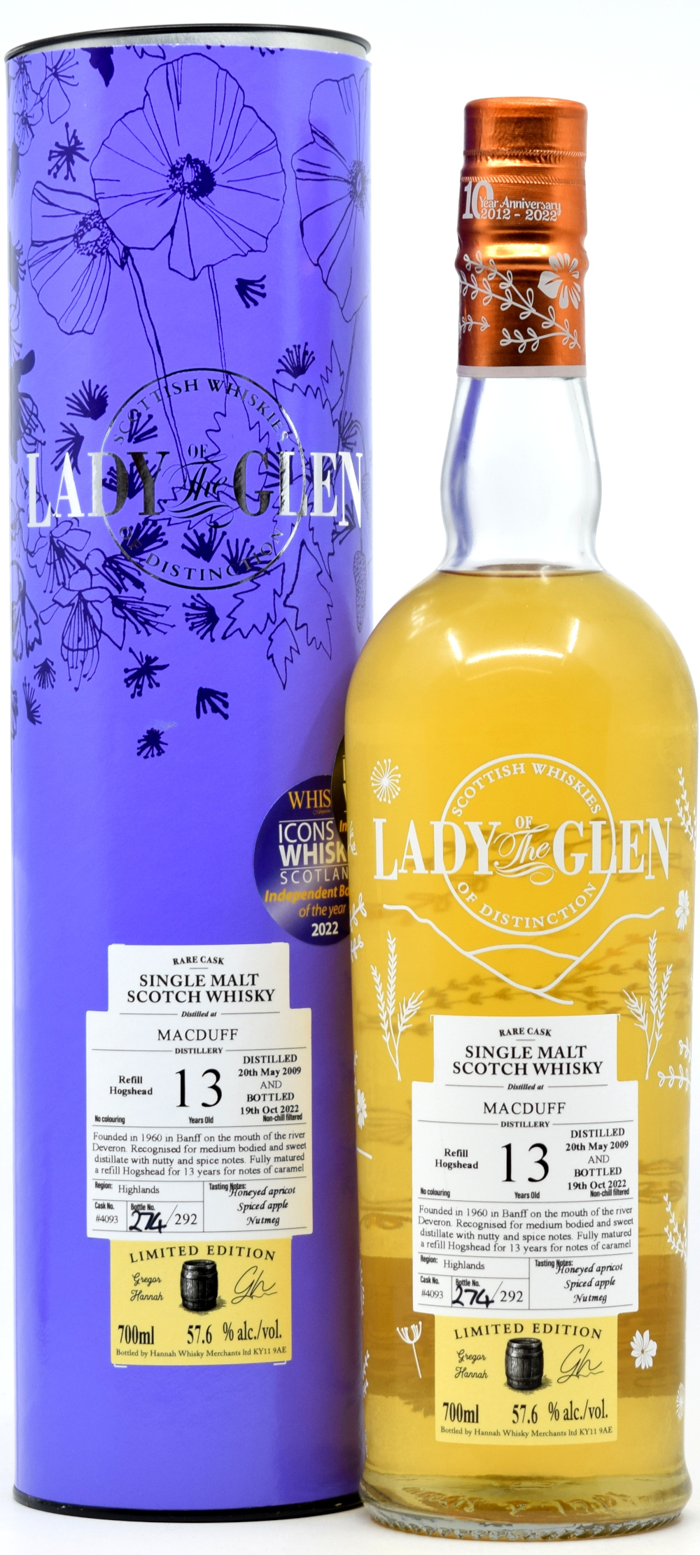 macduff_13_lotg Macduff 13 Jahre 2009/2022 Lady of the Glen 57,6% vol.