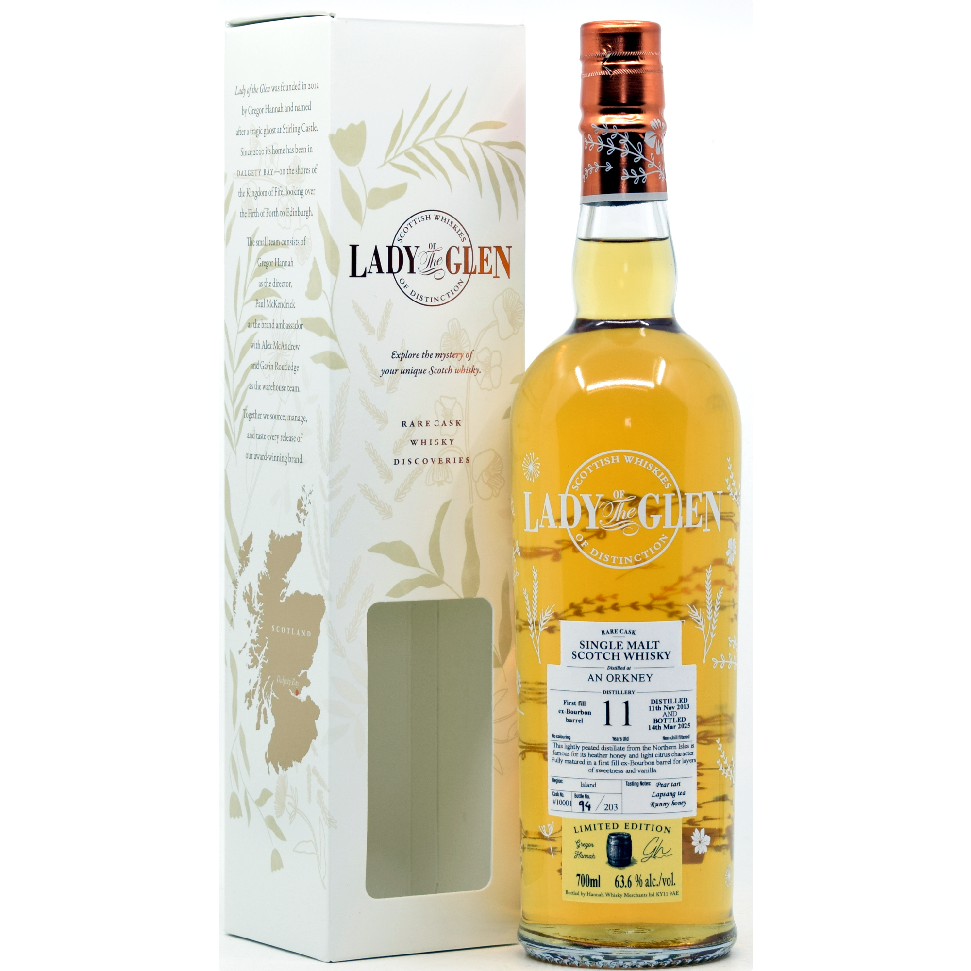 An Orkney 11 Jahre 2013/2025 1st Fill Bourbon Barrel Lady of the Glen 63,6% vol.