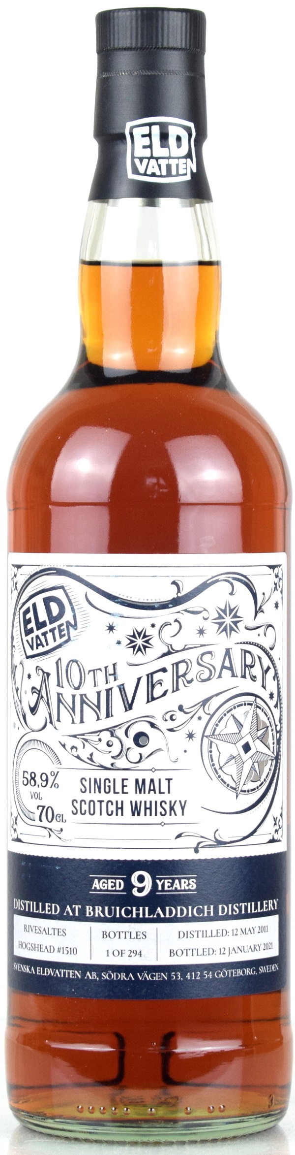 bruichladdich_9_589_SE Bruichladdich 9 Jahre 2011/2021 Rivesaltes Cask Svenska Eldvatten 58,9% vol.