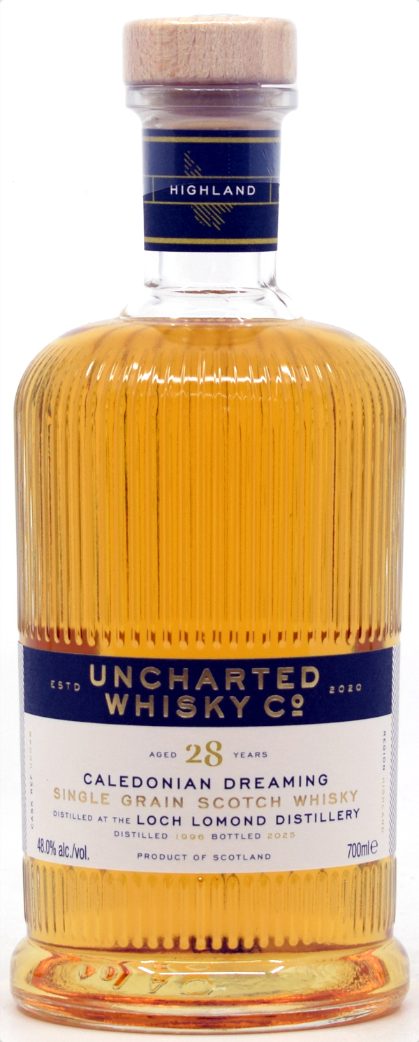 lomond_28_uwc Loch Lomond 28 Jahre 1996/2025 Caledonian Dreaming Uncharted Whisky 48% vol.