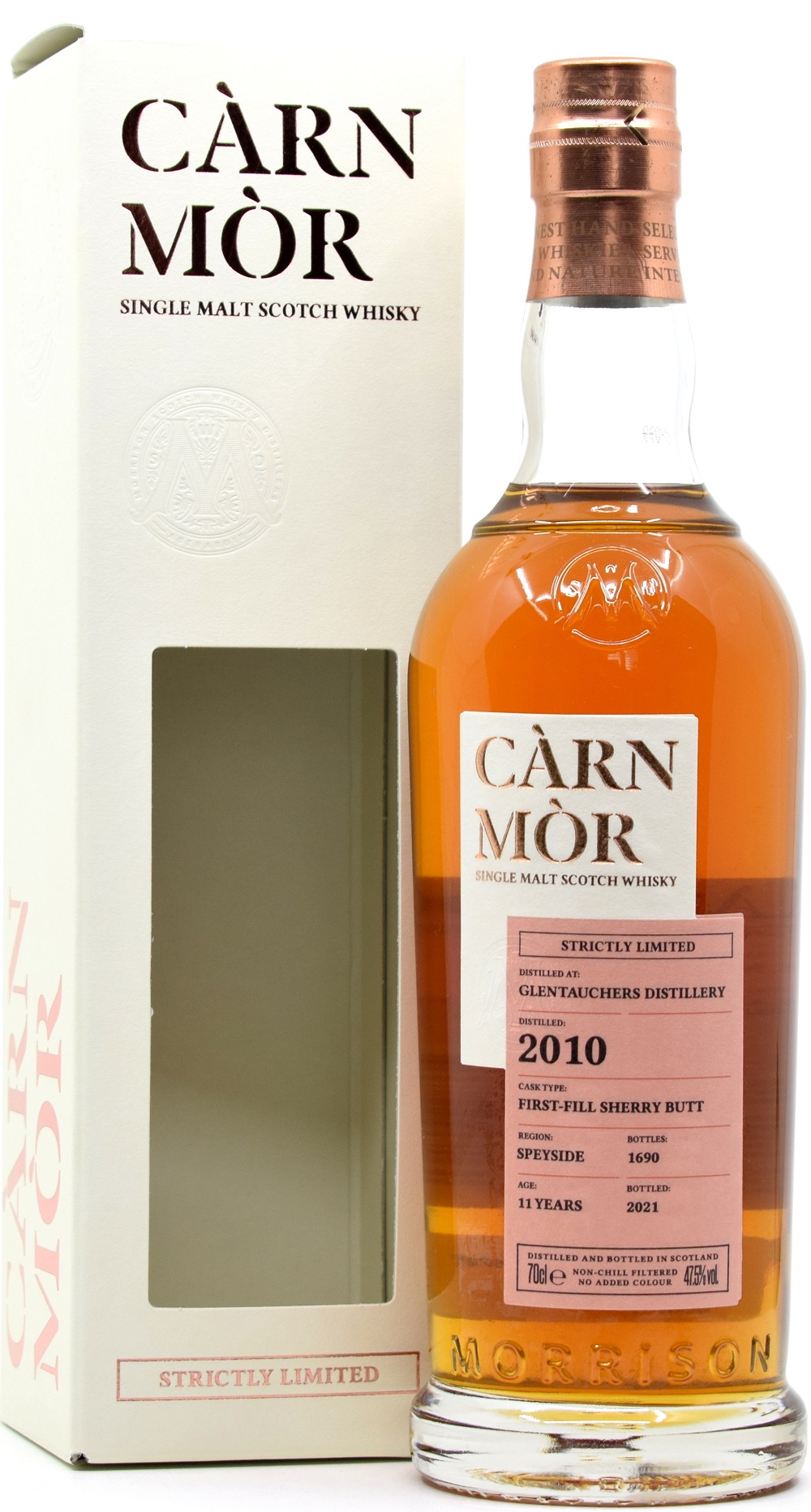 glentauchers_2010_CM Glentauchers 11 Jahre 2010/2021 Sherry Cask Carn Mor Strictly Limited 47,5% vol.