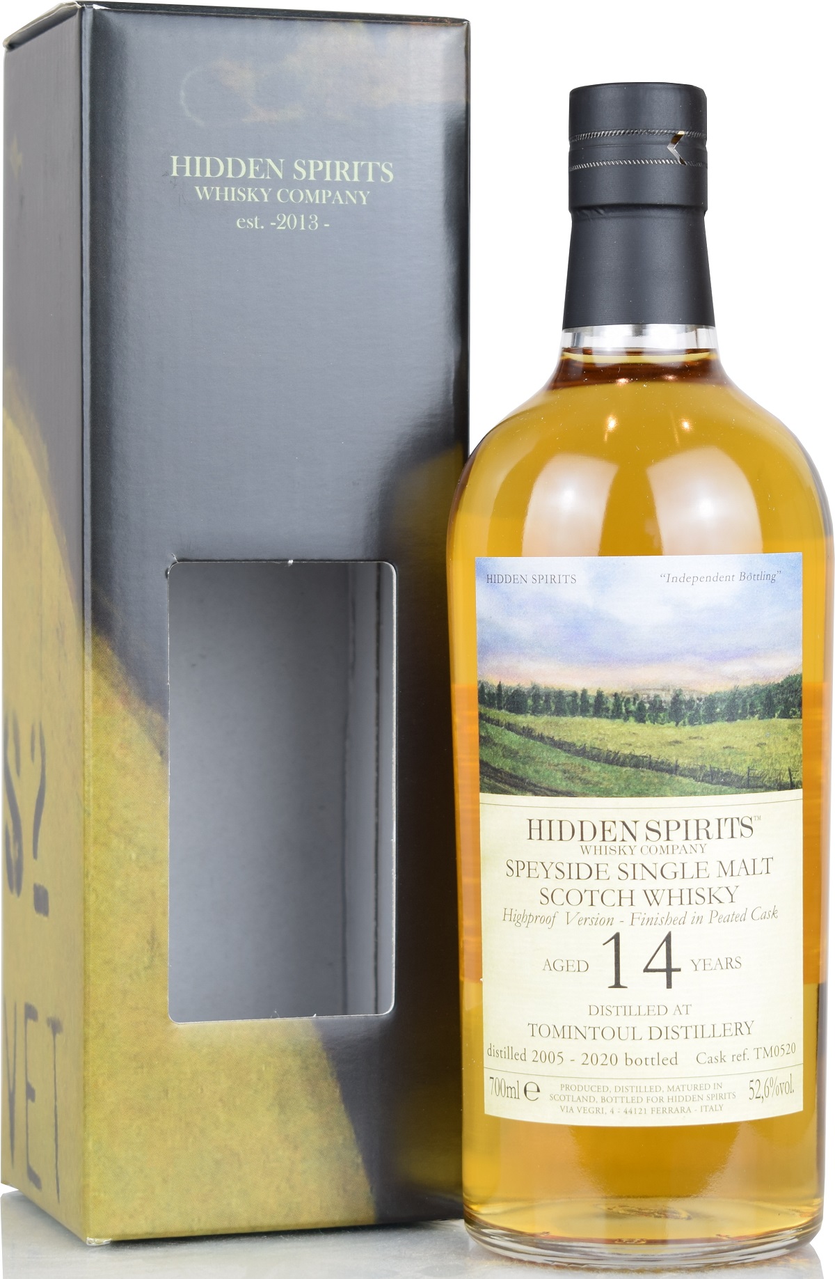 tomintoul_14_HiSp Tomintoul 14 Jahre 2005/2020 Peated Cask Hidden Spirits Highproof 52,6% vol.