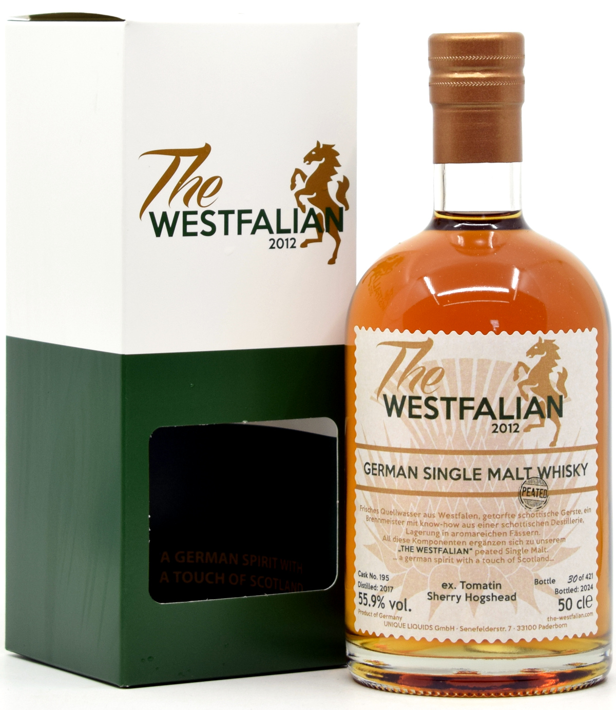 westfalian_195 The Westfalian peated 2017/2024 Ex-Tomatin Sherry Cask #195 55,9% vol