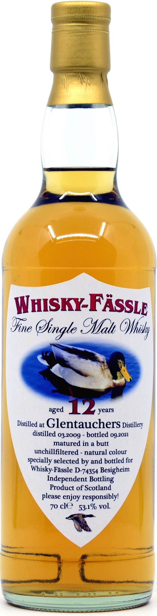 glentauchers_12_WF Glentauchers 12 Jahre 2009/2021 Sherry Cask Whisky-Fässle 53,1% vol.