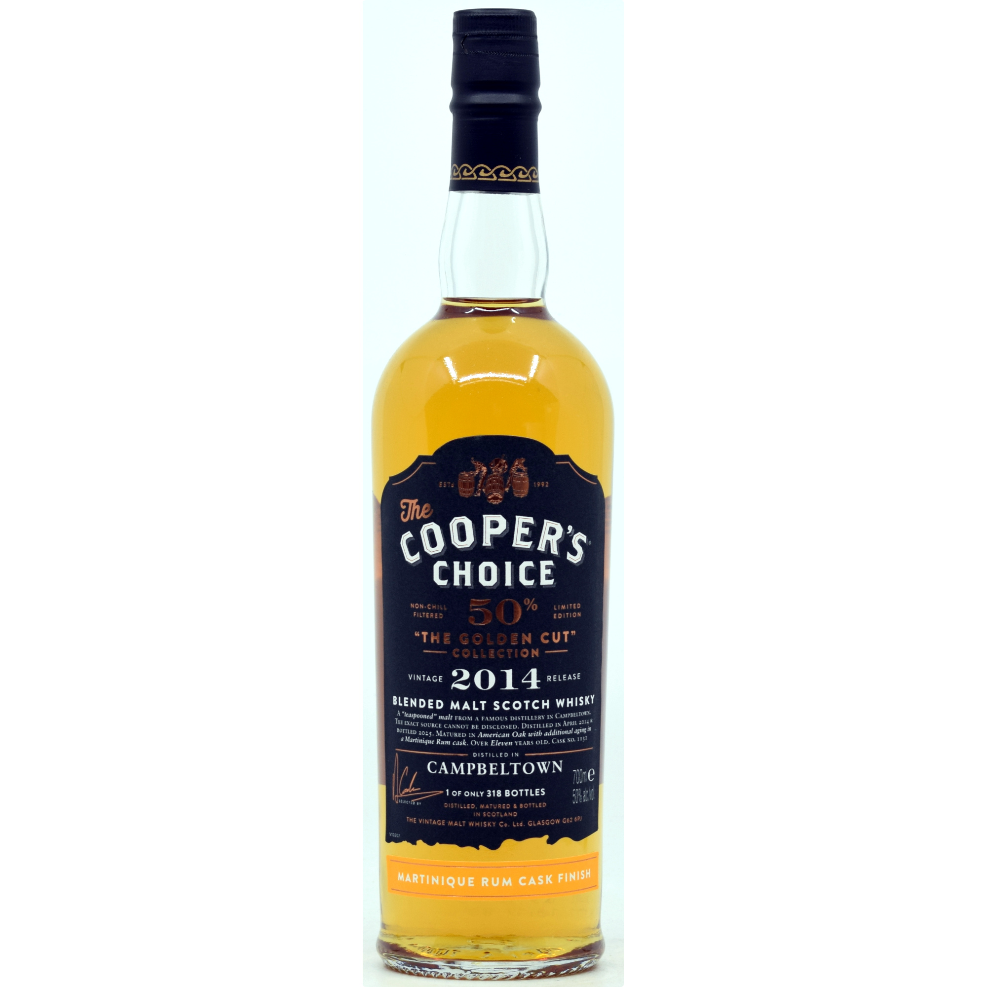 Campbeltown 2014/2025 Martinique Rum Cask Cooper's Choice Golden Cut 50% vol.