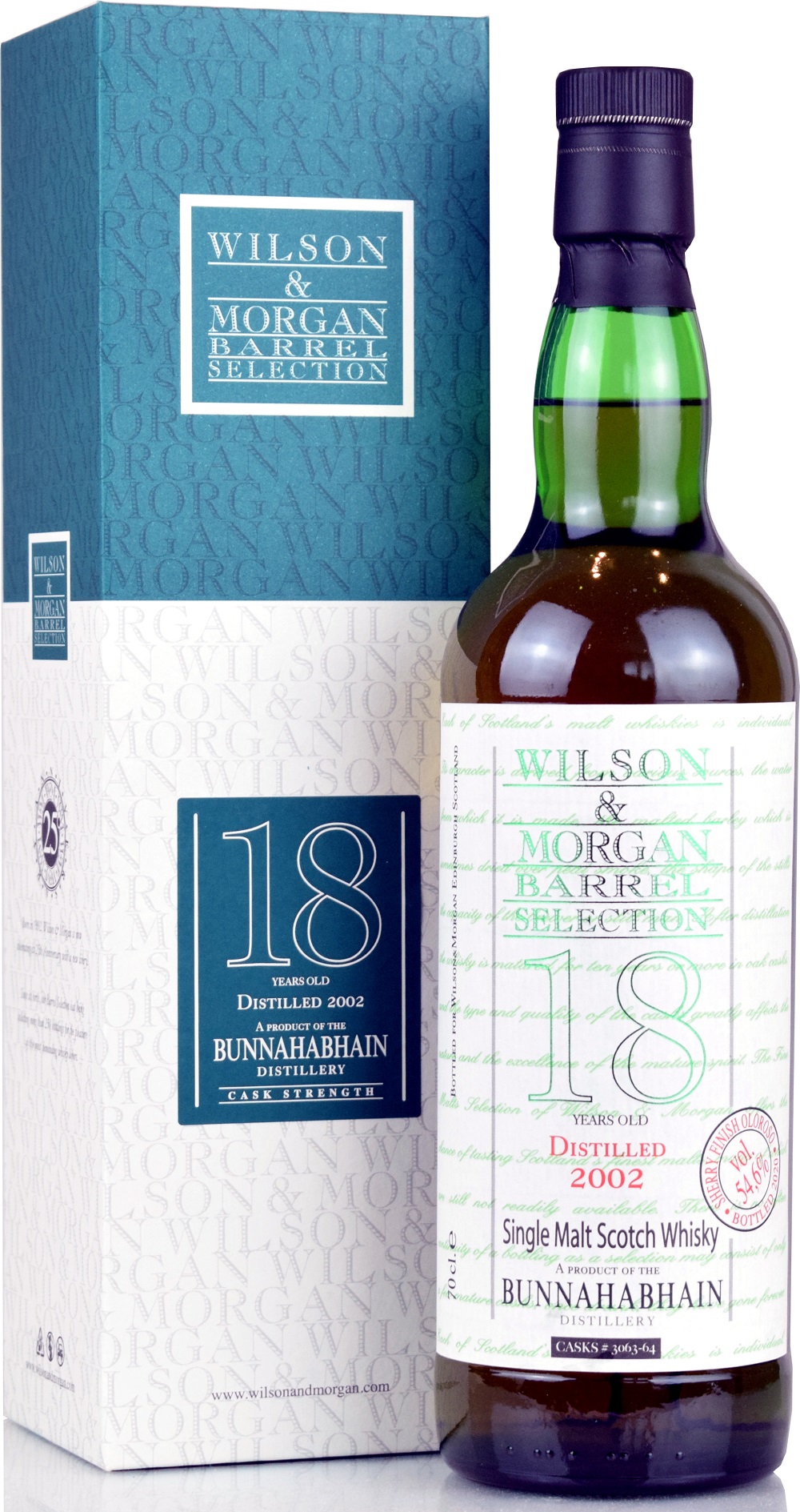 Bunnahabhain 18 Jahre 2002/2020 Sherry Cask Wilson & Morgan 54,6% vol.