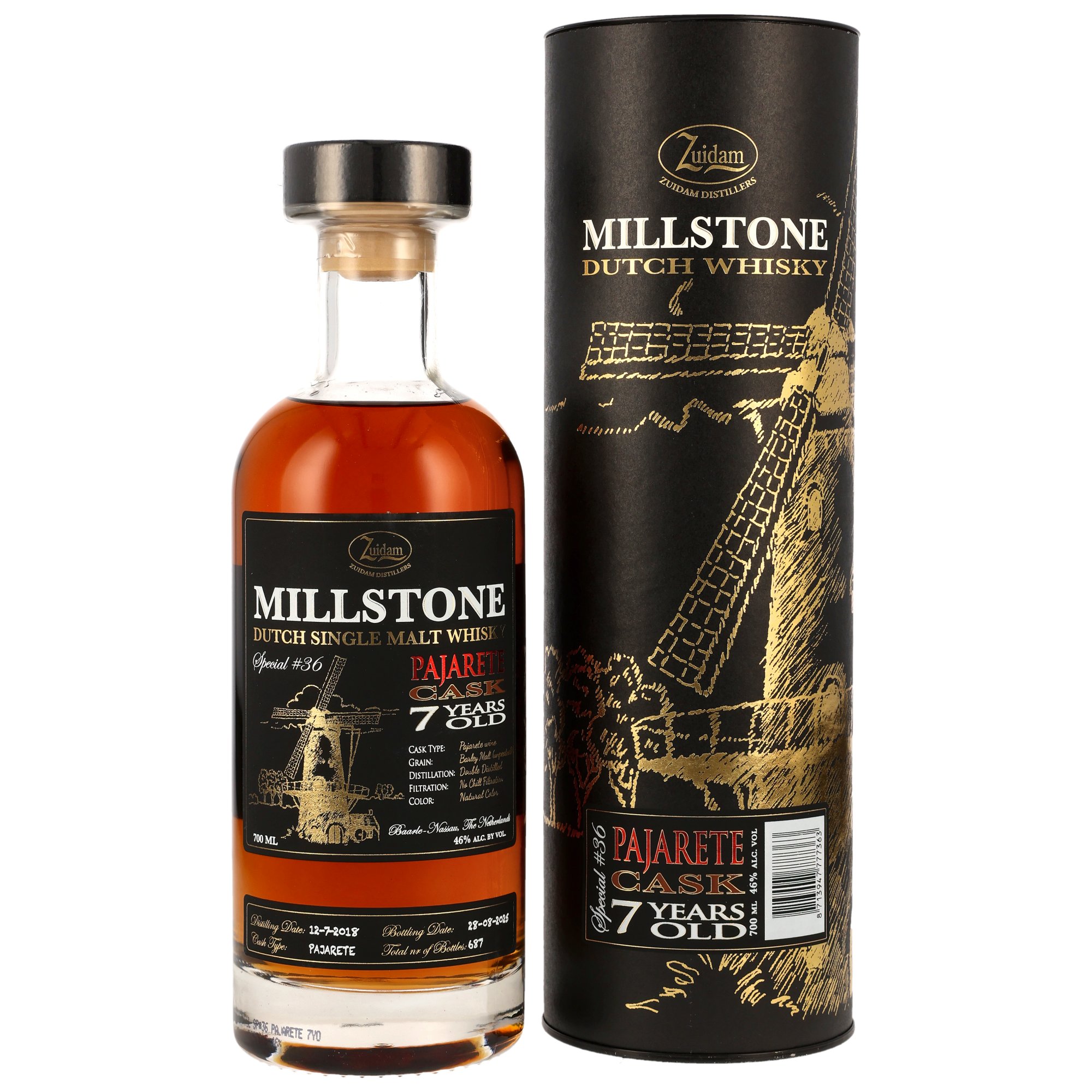 Millstone 2018/2025 Pajarete Wine Cask Special #36 46% vol.