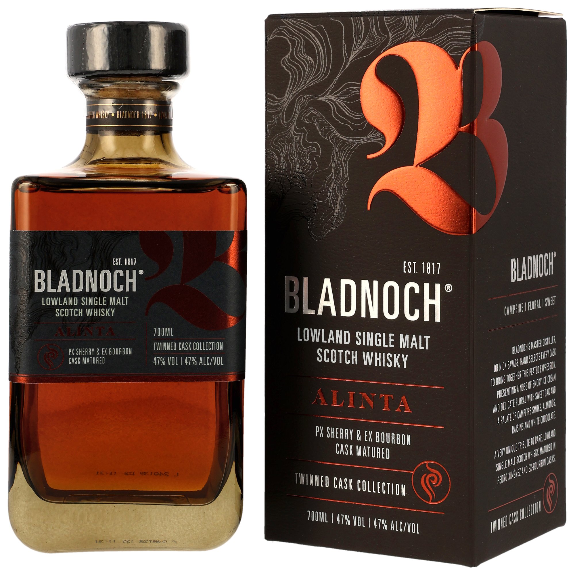 Bladnoch-Alinta Bladnoch peated Alinta Sherry Cask 47% vol.