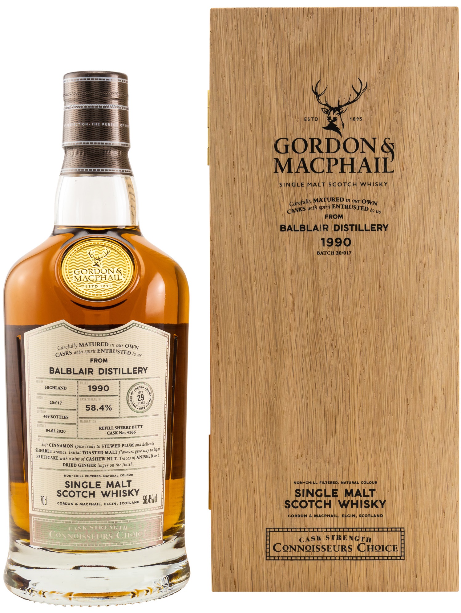 Balbair 30 Jahre 1990/2020 Sherry Cask Gordon & MacPhail 58,4% vol.