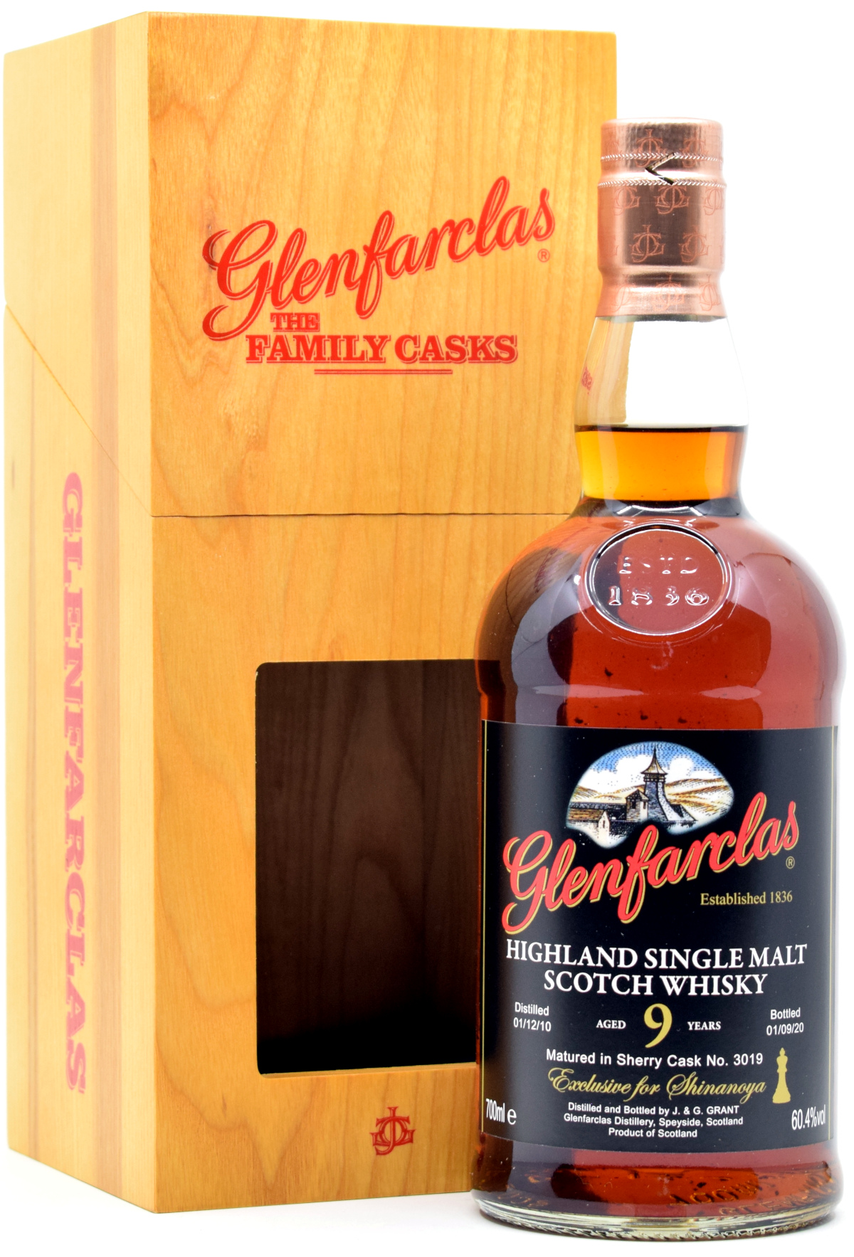 glenfarclas_2010_Shinanoya Glenfarclas 2010/2020 Sherry Cask #3019 exclusive for Shinanoya 60,4% vol.