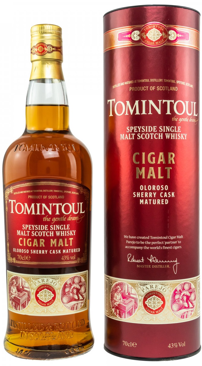 tomintoul_cigar Tomintoul Cigar Malt 43% vol.