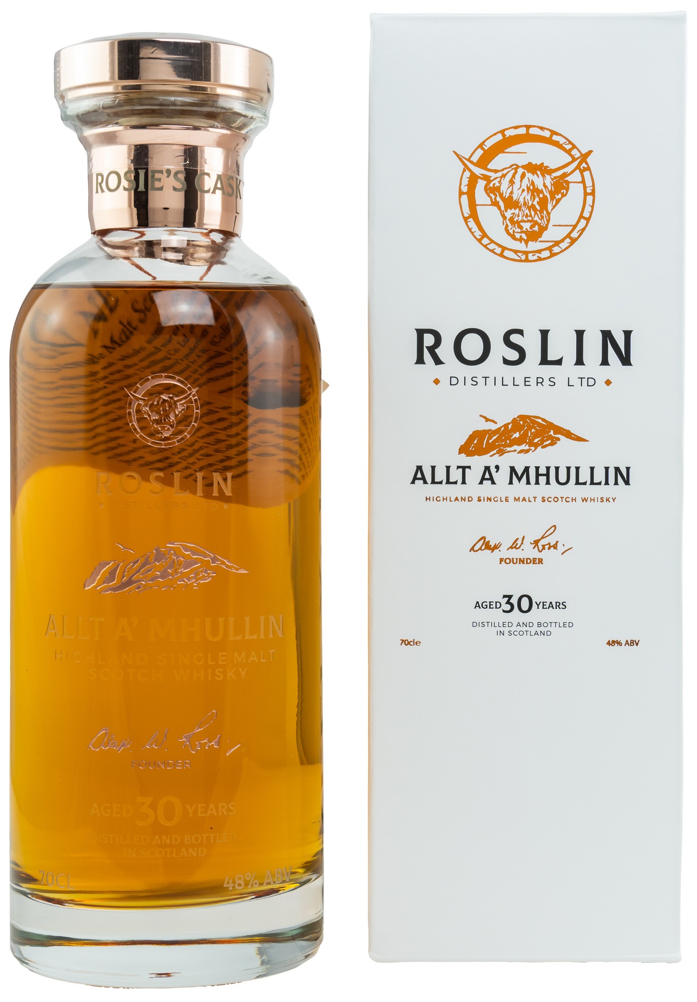 Allt_A_Mhullin_1991_2021 Ben Nevis (Allt A' Mhullin) 30 Jahre 1991/2021 Roslin Distillers Ltd 48% vol.