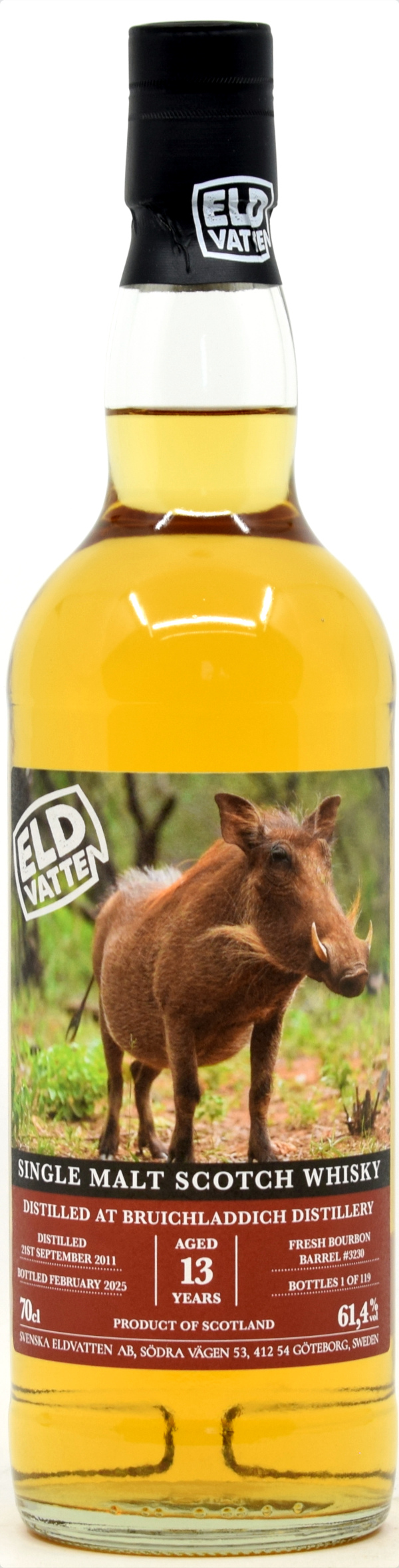 bruichladdich_13_se_2025 Bruichladdich 13 Jahre 2011/2025 Svenska Eldvatten 61,4% vol.