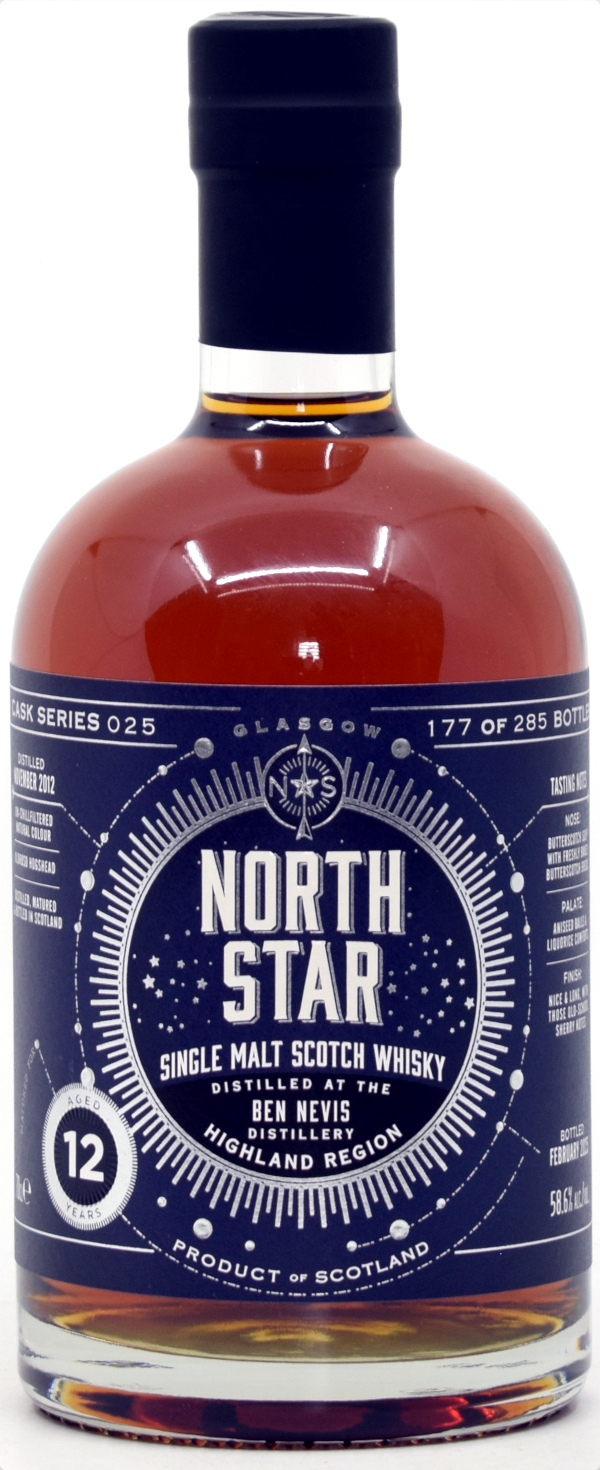 bennevis12_nss Ben Nevis 12 Jahre 2012/2025 Oloroso Sherry Cask North Star Spirits #025 58,6% vol.